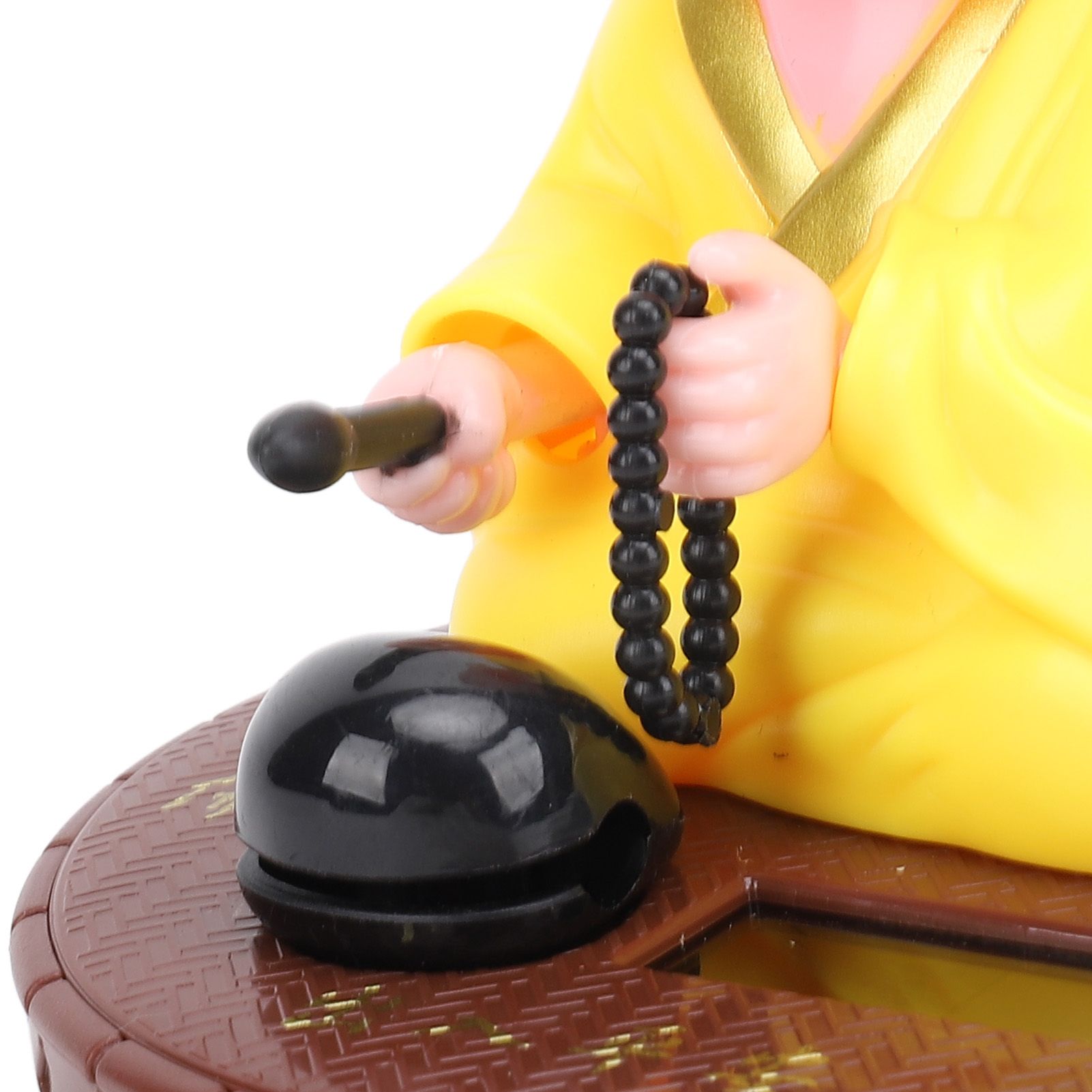 Little Monk Figurine Solar Funny Car Shaking Head Toy Chinese Little Monk view 7