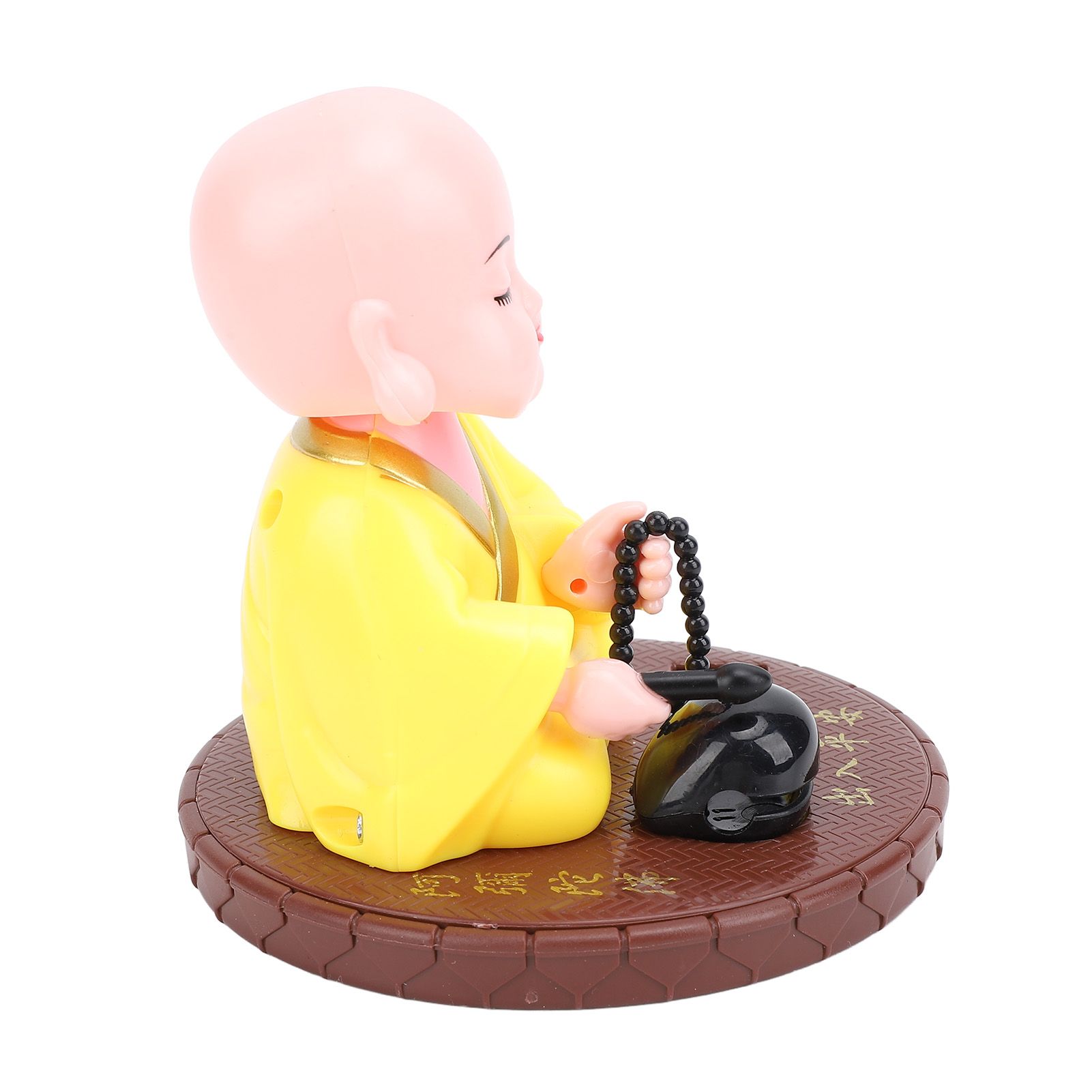 Little Monk Figurine Solar Funny Car Shaking Head Toy Chinese Little Monk view 8