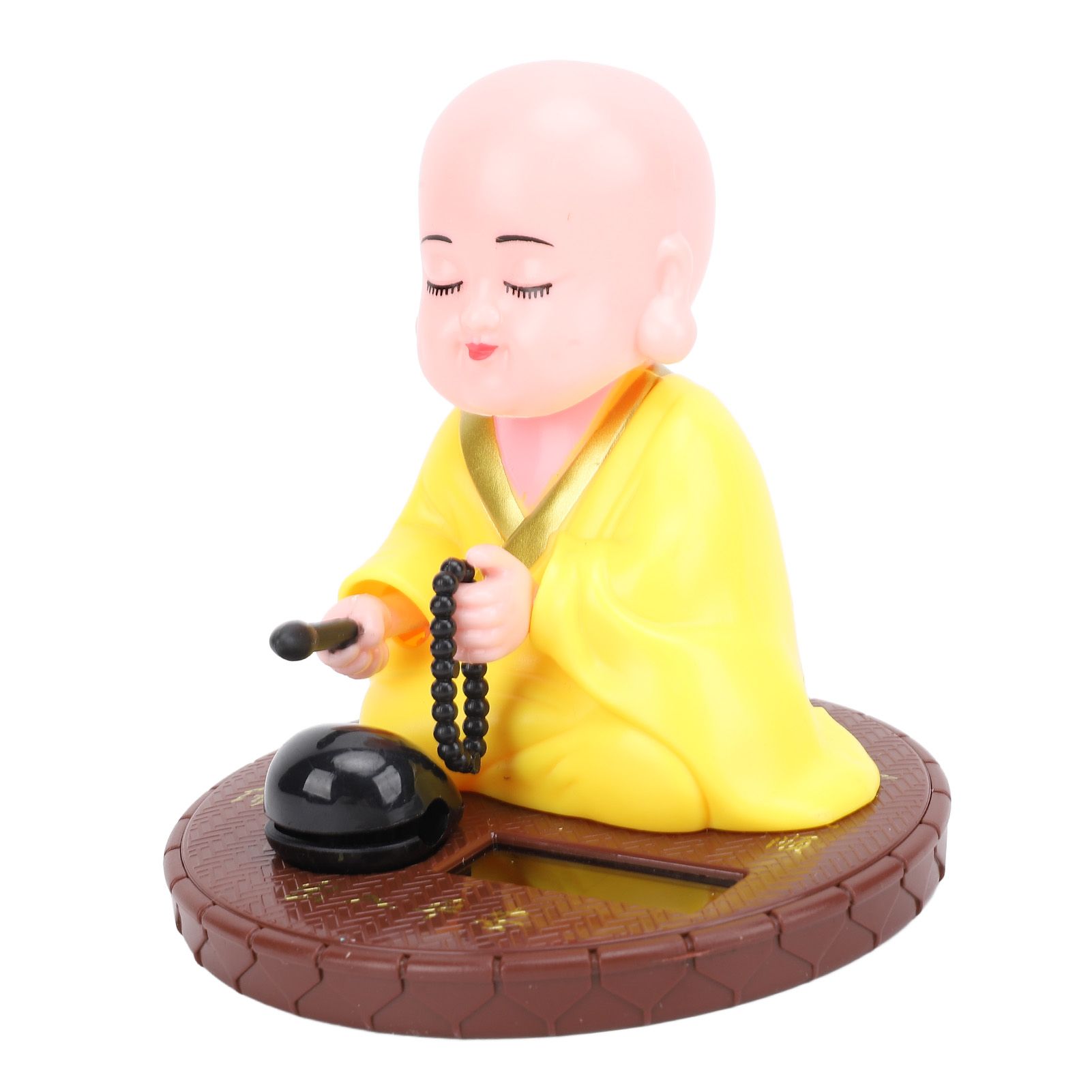 Little Monk Figurine Solar Funny Car Shaking Head Toy Chinese Little Monk view 10