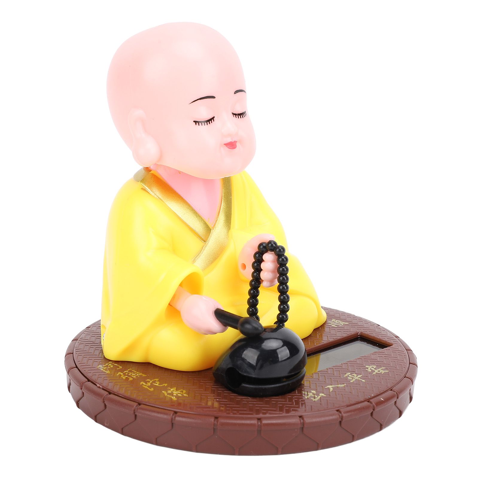 Little Monk Figurine Solar Funny Car Shaking Head Toy Chinese Little Monk view 12