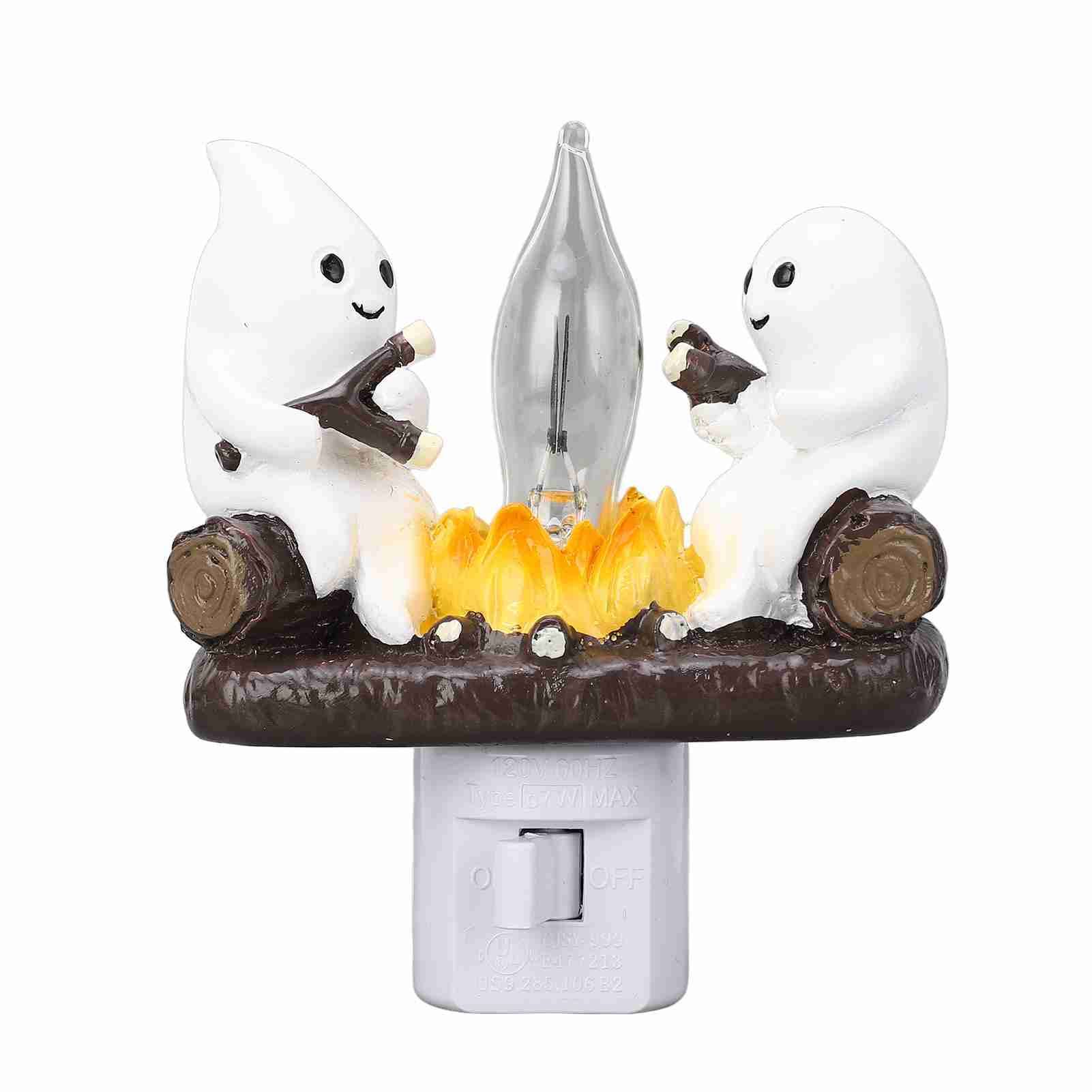 Ghost Campfire Flickering Nightlight LED Campfire Ghost Night Light Flickering view 8