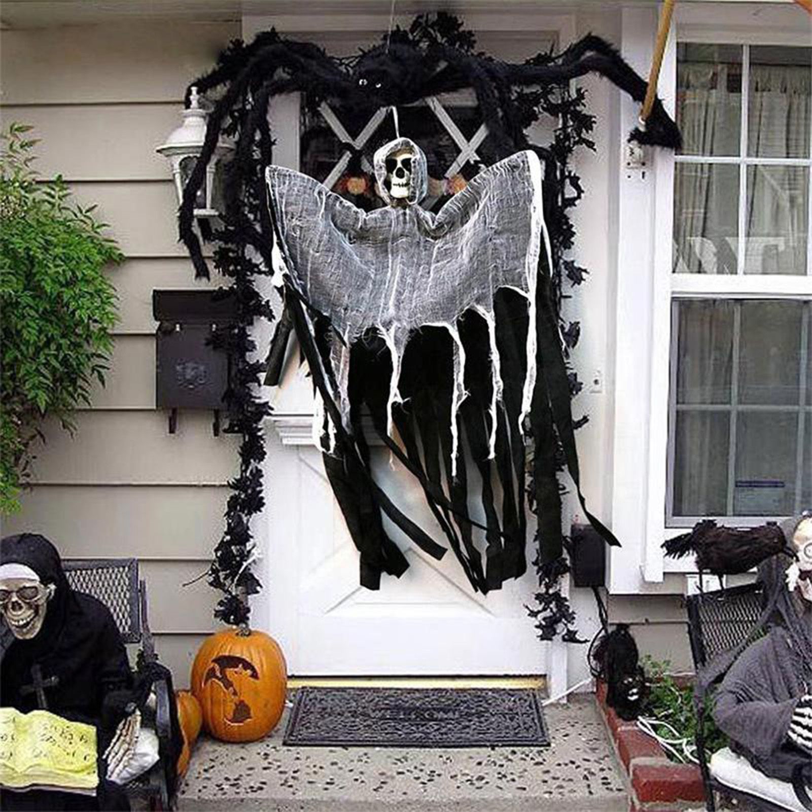 Hanging Skeleton Ghost Hanging Skull Horror Ghost Scary Hanging Ghost view 9