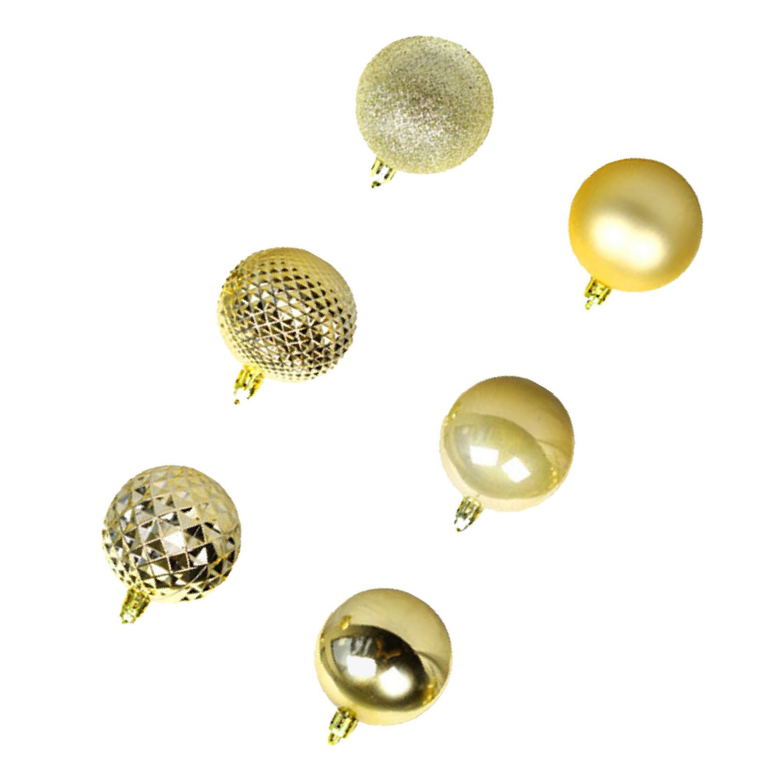 36PCS Xmas Balls Ornaments 2.4 Inch Plastic Shiny Matte Xmas Tree Hanging view 4