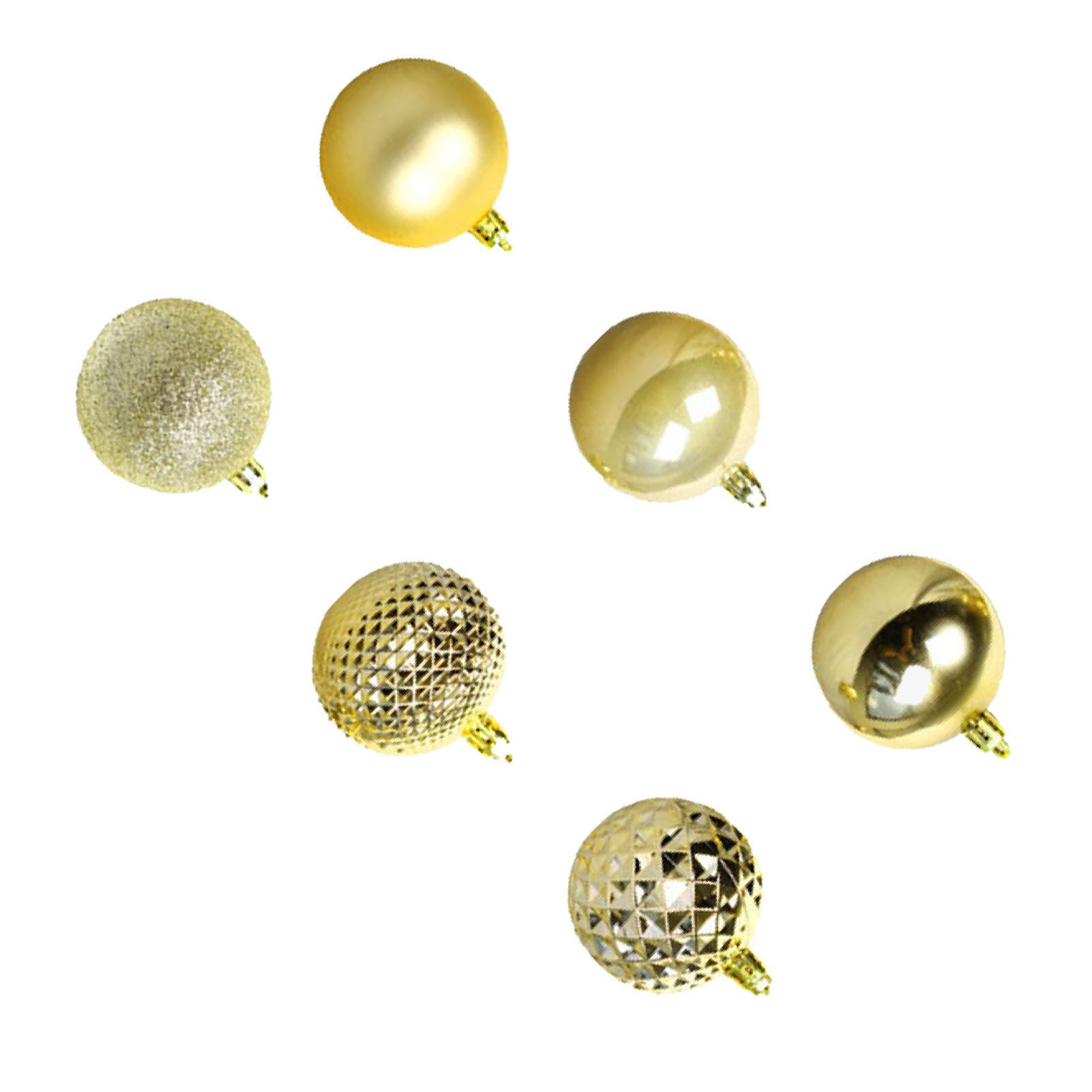 36PCS Xmas Balls Ornaments 2.4 Inch Plastic Shiny Matte Xmas Tree Hanging view 5