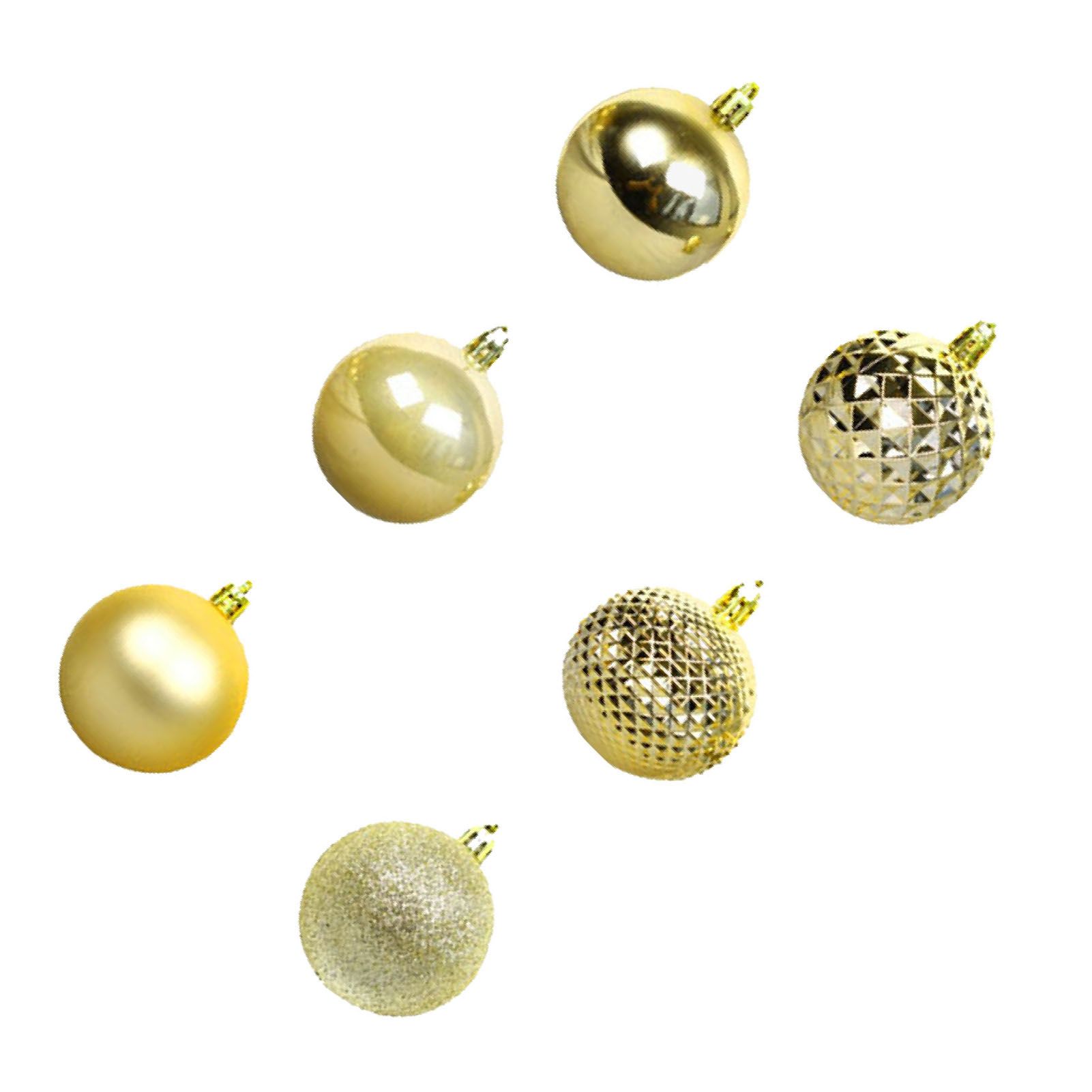 36PCS Xmas Balls Ornaments 2.4 Inch Plastic Shiny Matte Xmas Tree Hanging view 6
