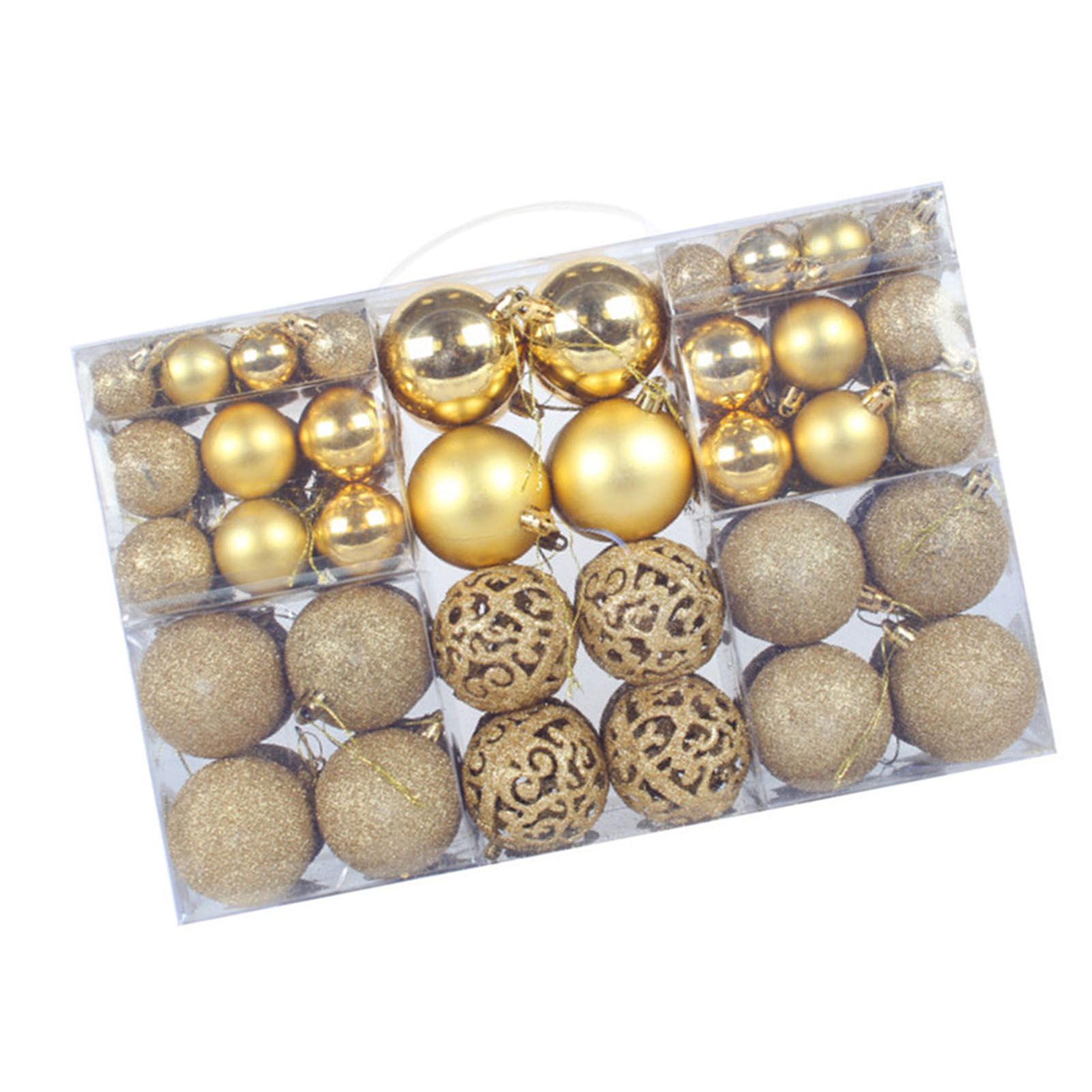 Xmas Tree Balls Plastic Various Styles Xmas Tree Ball Ornaments for Party — image 1