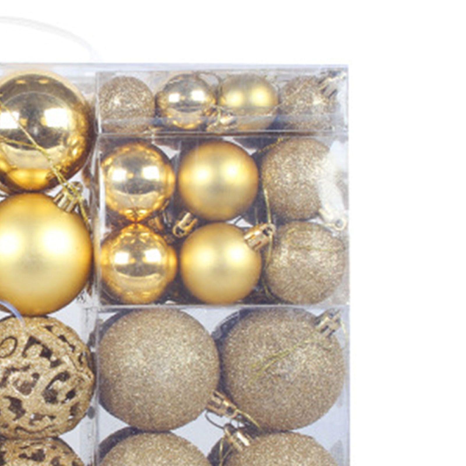 Xmas Tree Balls Plastic Various Styles Xmas Tree Ball Ornaments for Party view 2