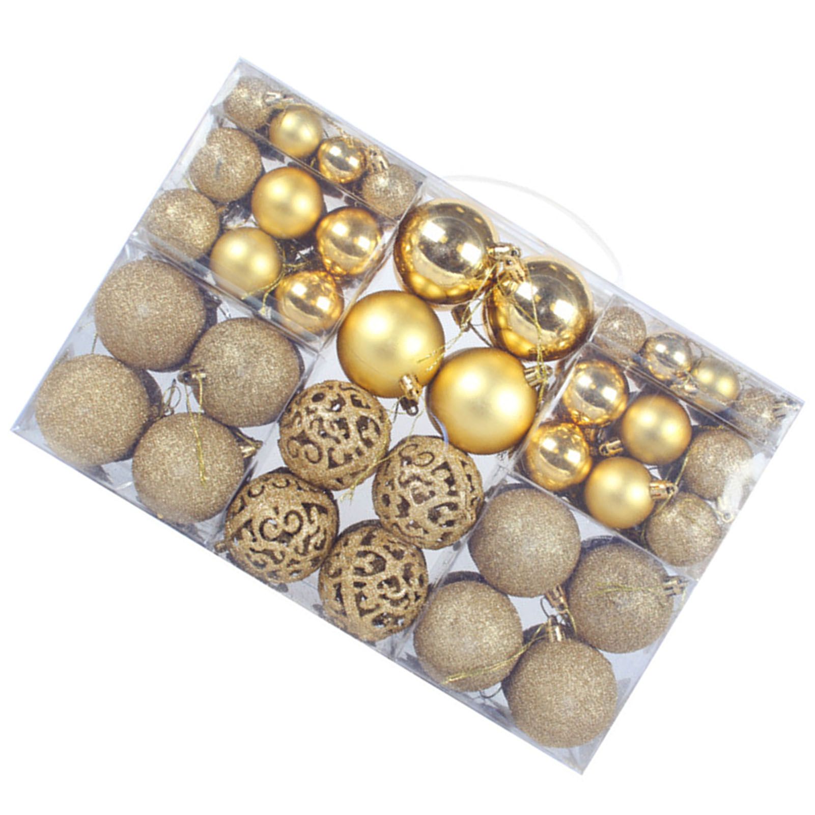 Xmas Tree Balls Plastic Various Styles Xmas Tree Ball Ornaments for Party view 4