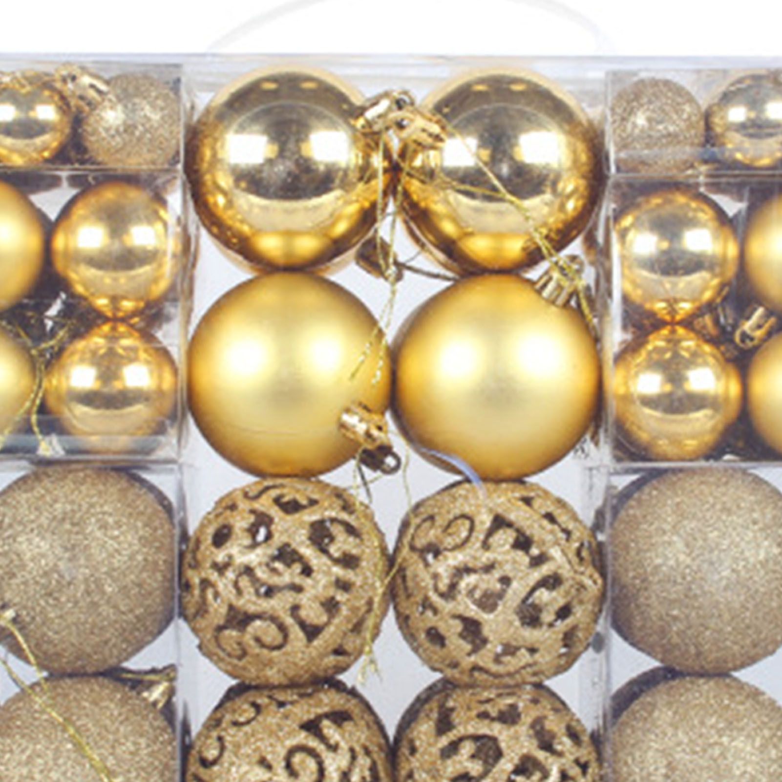 Xmas Tree Balls Plastic Various Styles Xmas Tree Ball Ornaments for Party view 5