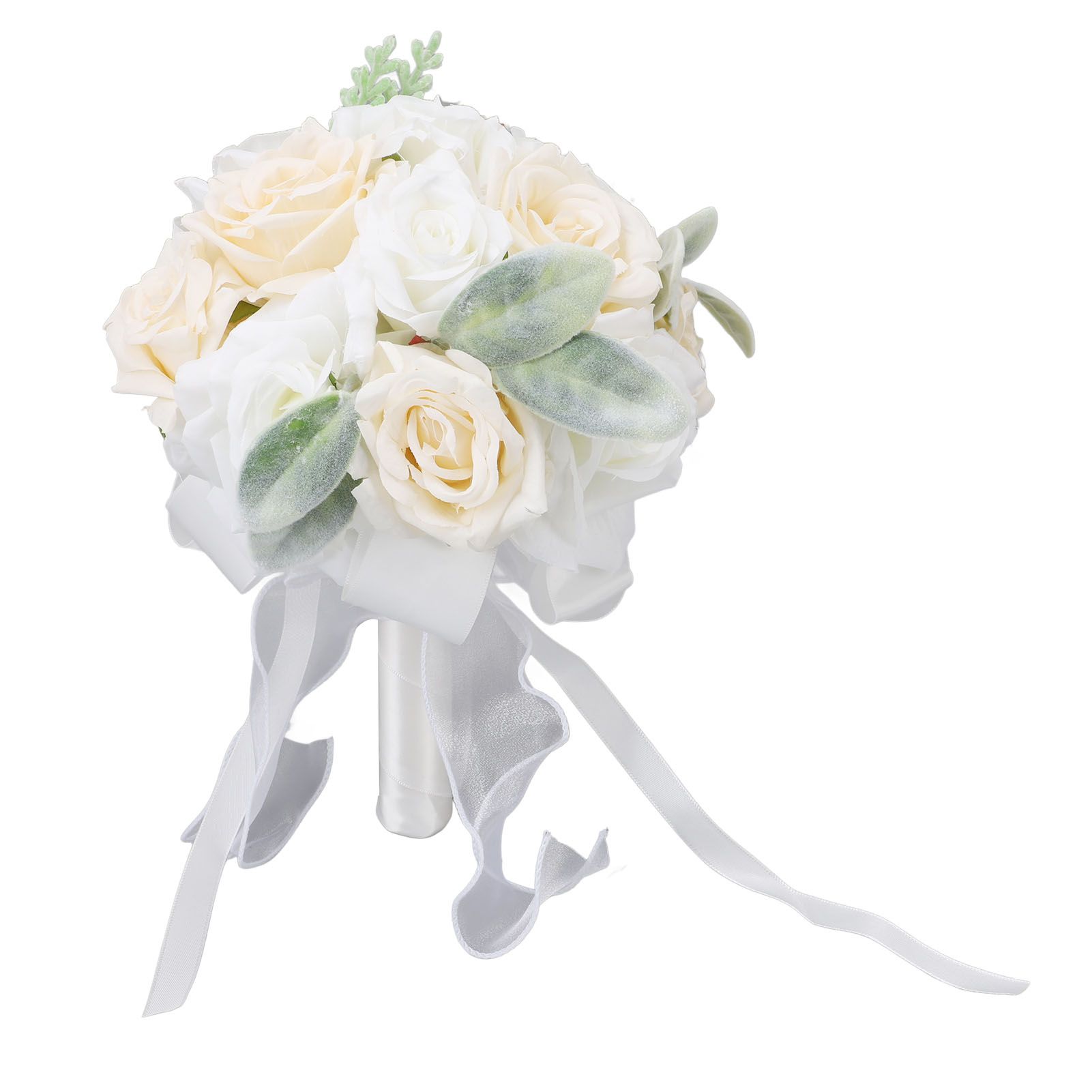 Wedding Bouquets for Bride Soft Ribbon Bridal Bridesmaid Holding Flowers