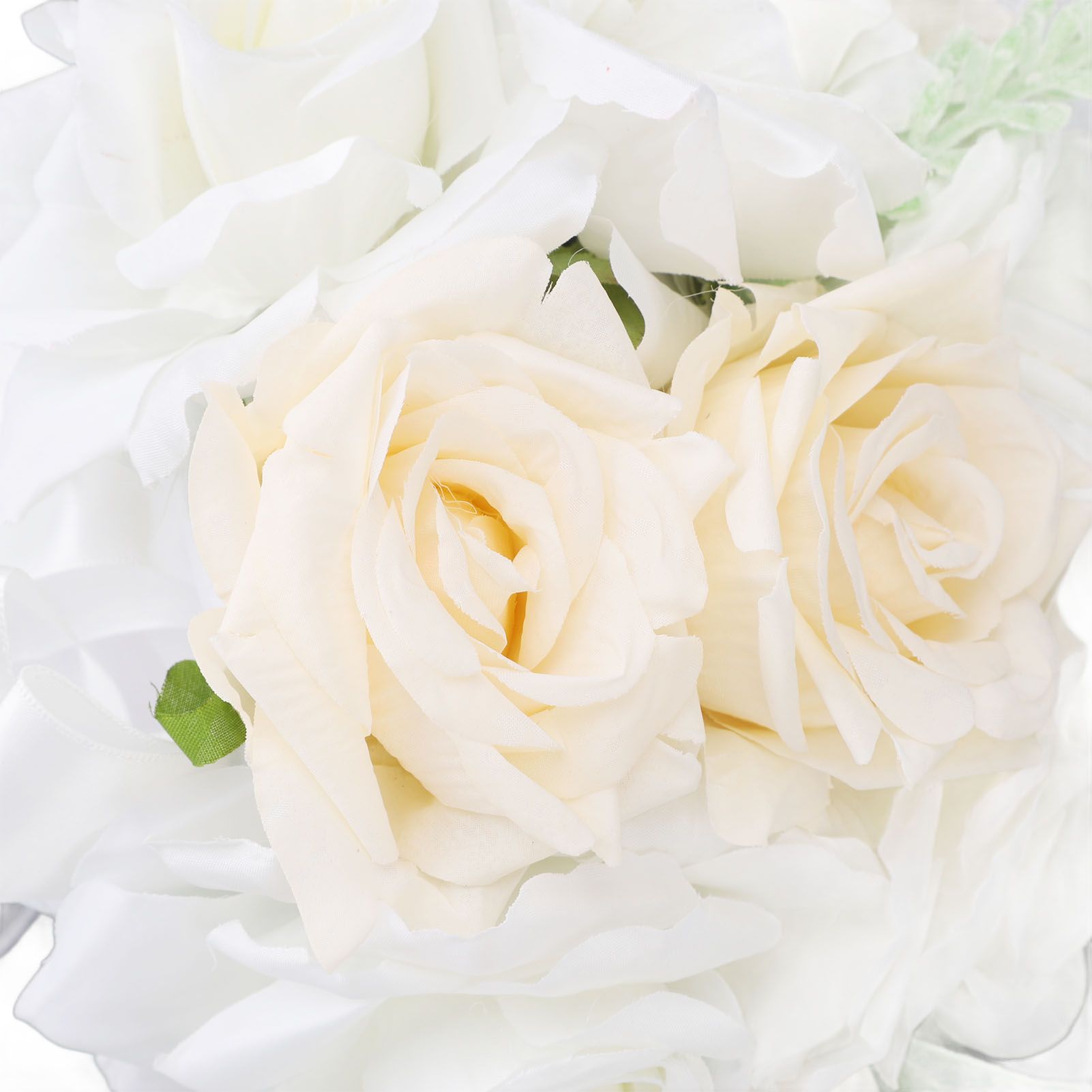 Wedding Bouquets for Bride Soft Ribbon Bridal Bridesmaid Holding Flowers view 5
