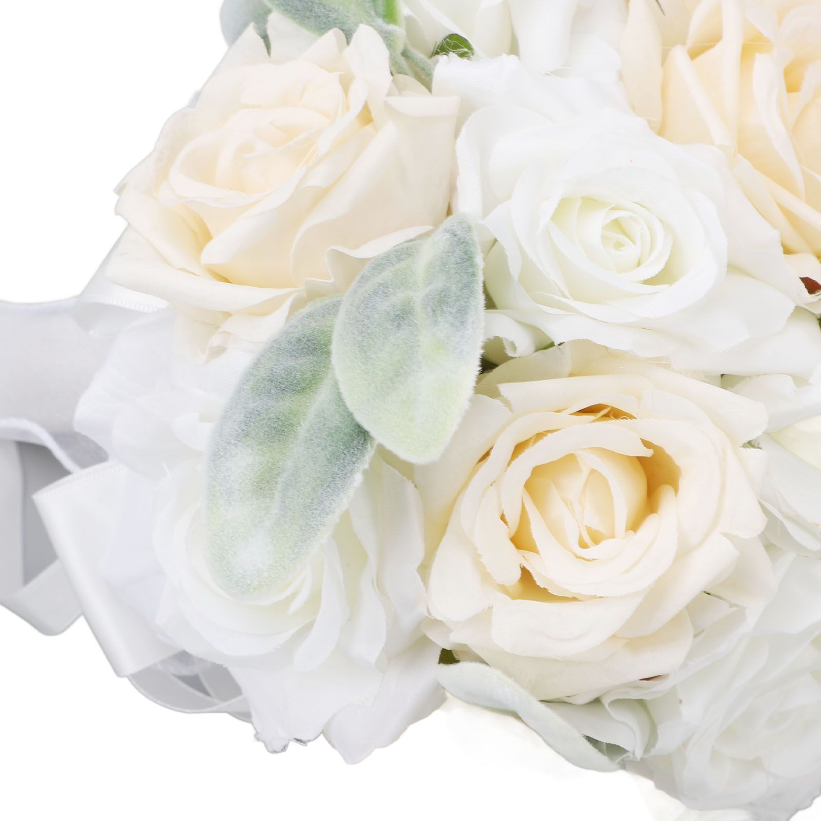 Wedding Bouquets for Bride Soft Ribbon Bridal Bridesmaid Holding Flowers view 7