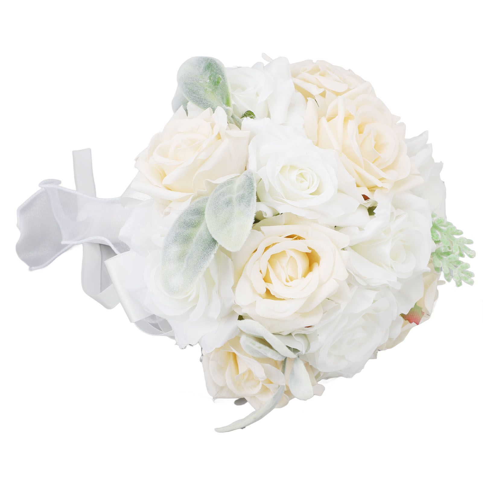 Wedding Bouquets for Bride Soft Ribbon Bridal Bridesmaid Holding Flowers view 9