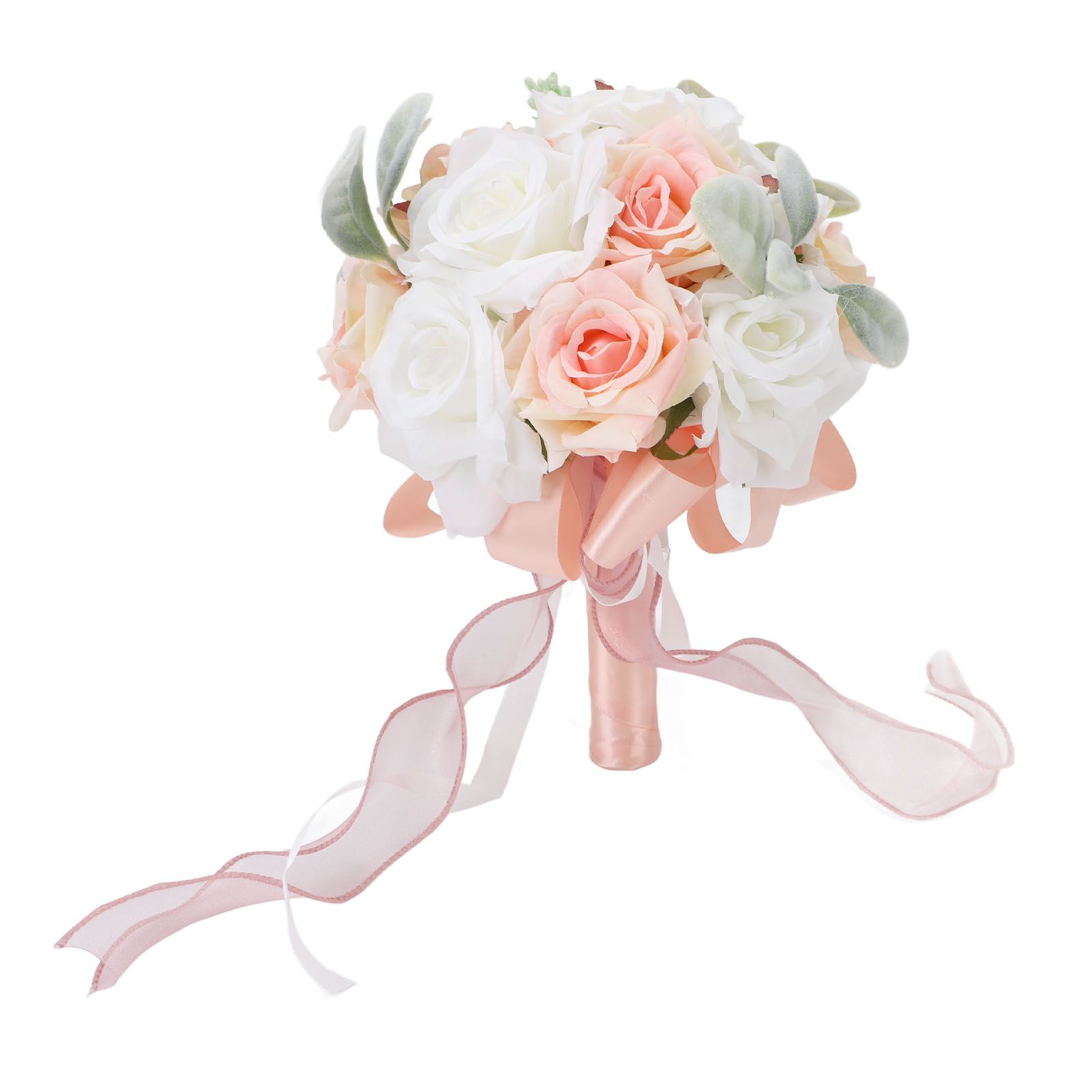 Wedding Bouquets for Bride Soft Ribbon Bridal Bridesmaid Holding Flowers