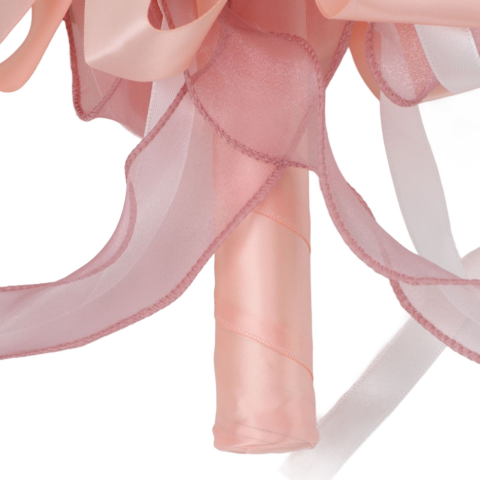 Wedding Bouquets for Bride Soft Ribbon Bridal Bridesmaid Holding Flowers view 2