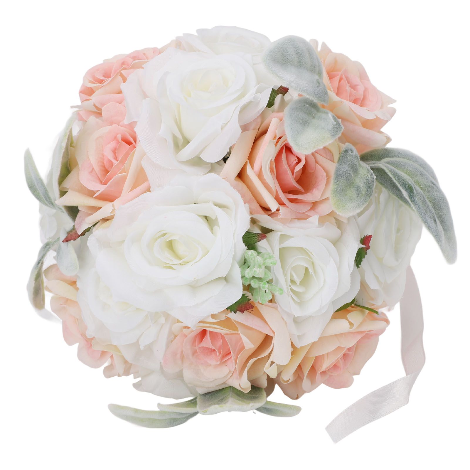 Wedding Bouquets for Bride Soft Ribbon Bridal Bridesmaid Holding Flowers view 9