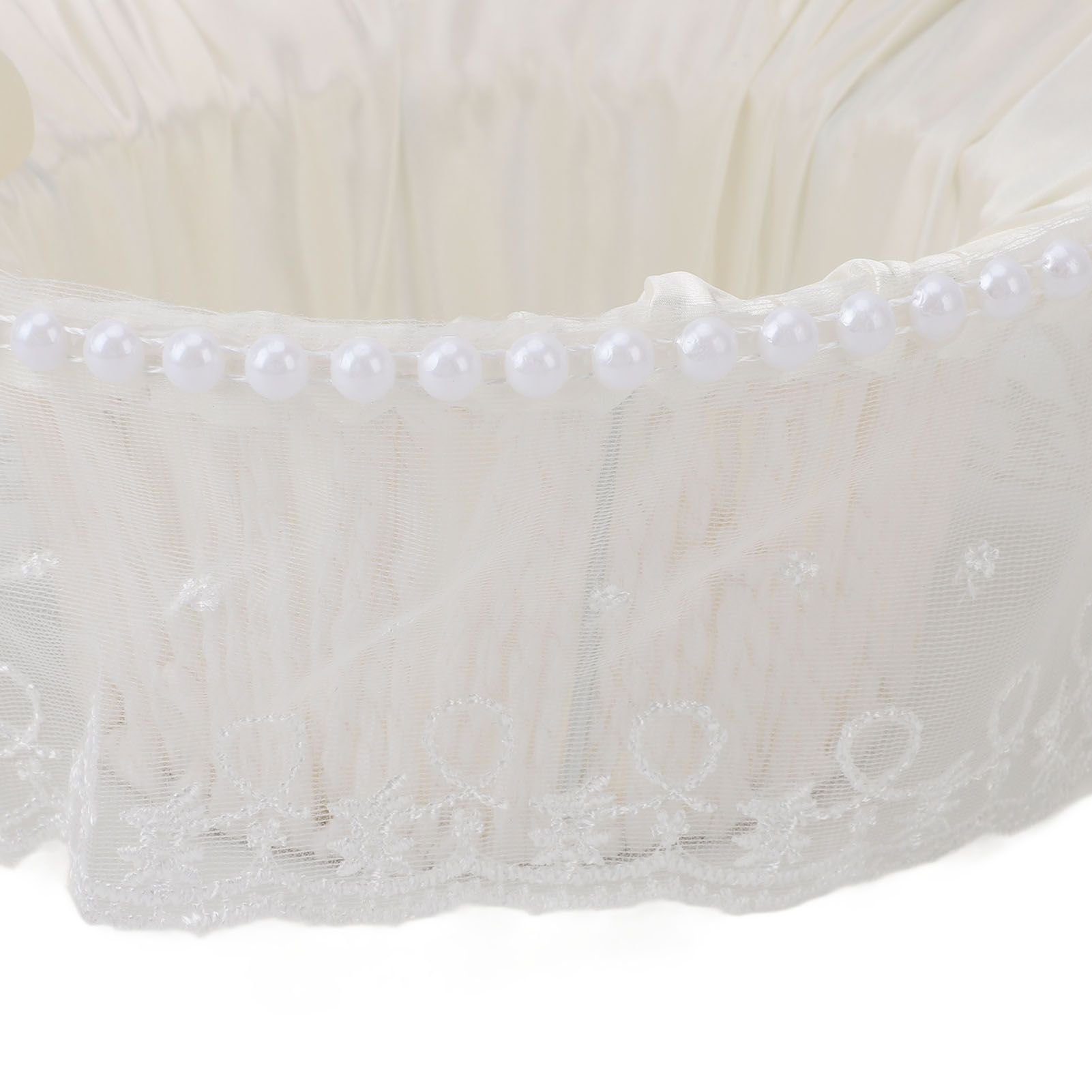 Flower Girl Basket Romantic Elegant Lightweight Hand Woven Wedding Flower view 2