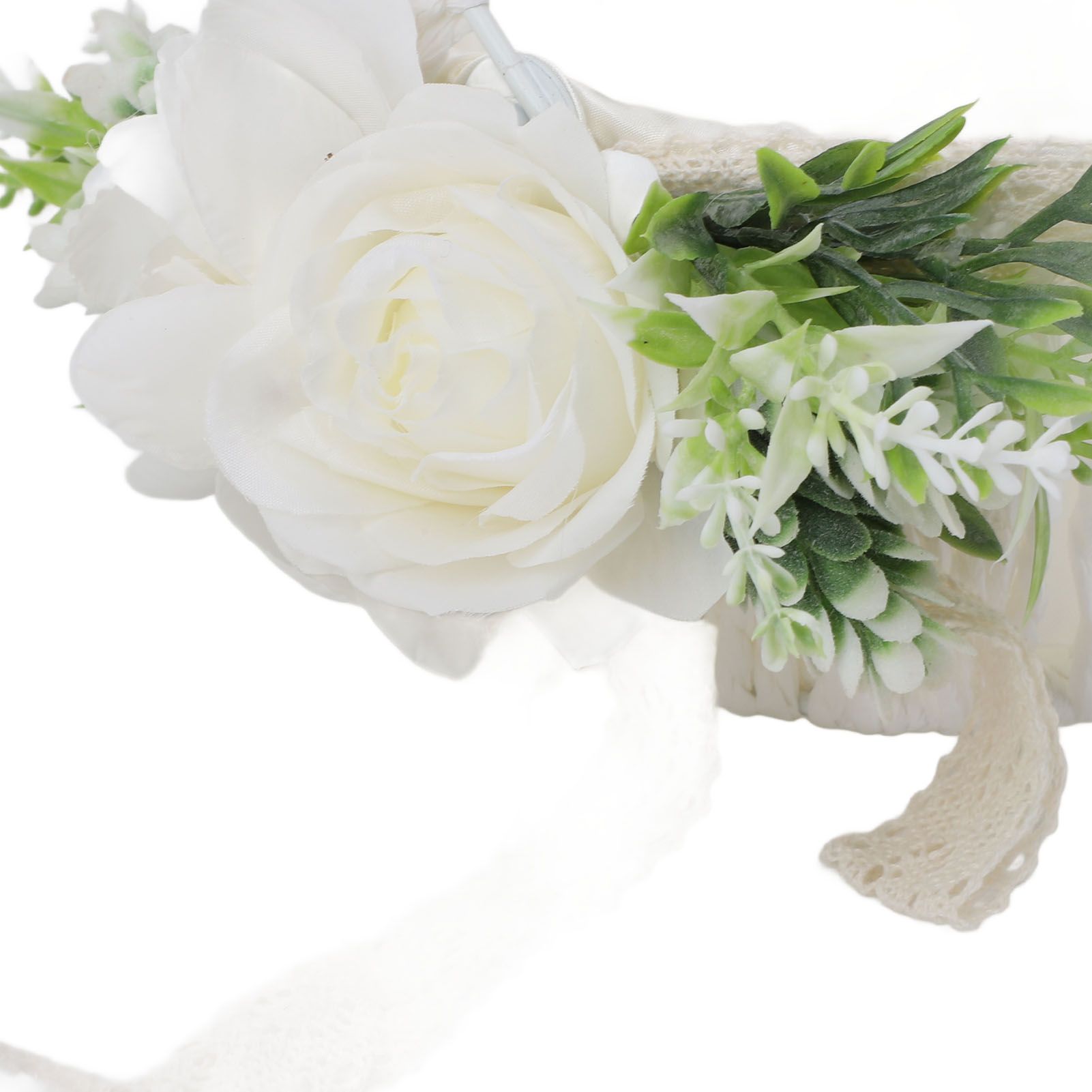 Flower Girl Basket Romantic Elegant Lightweight Hand Woven Wedding Flower view 5