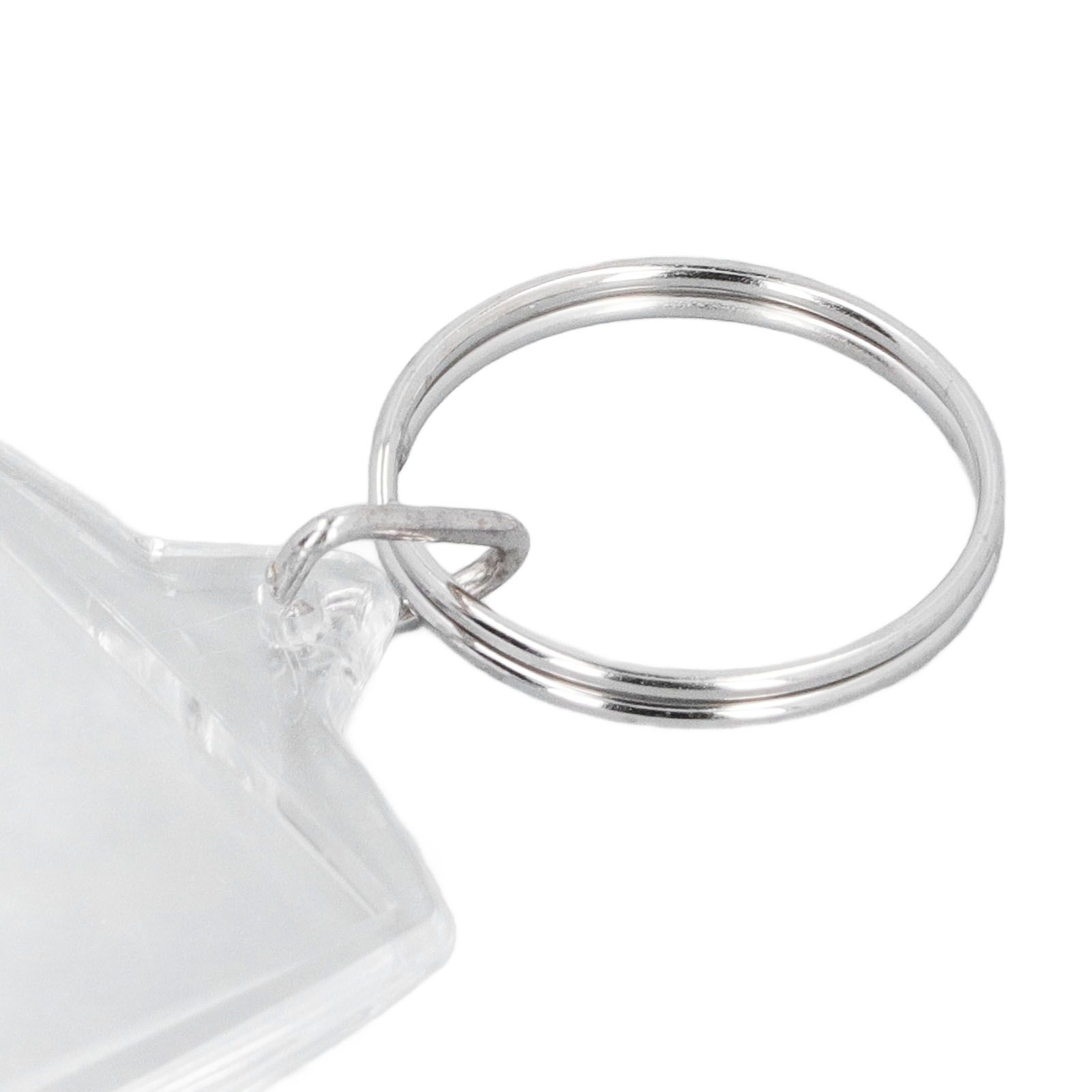 30pcs Photo Insert Keychain Clear Blank Picture Frame Keyring with Split Ring view 7