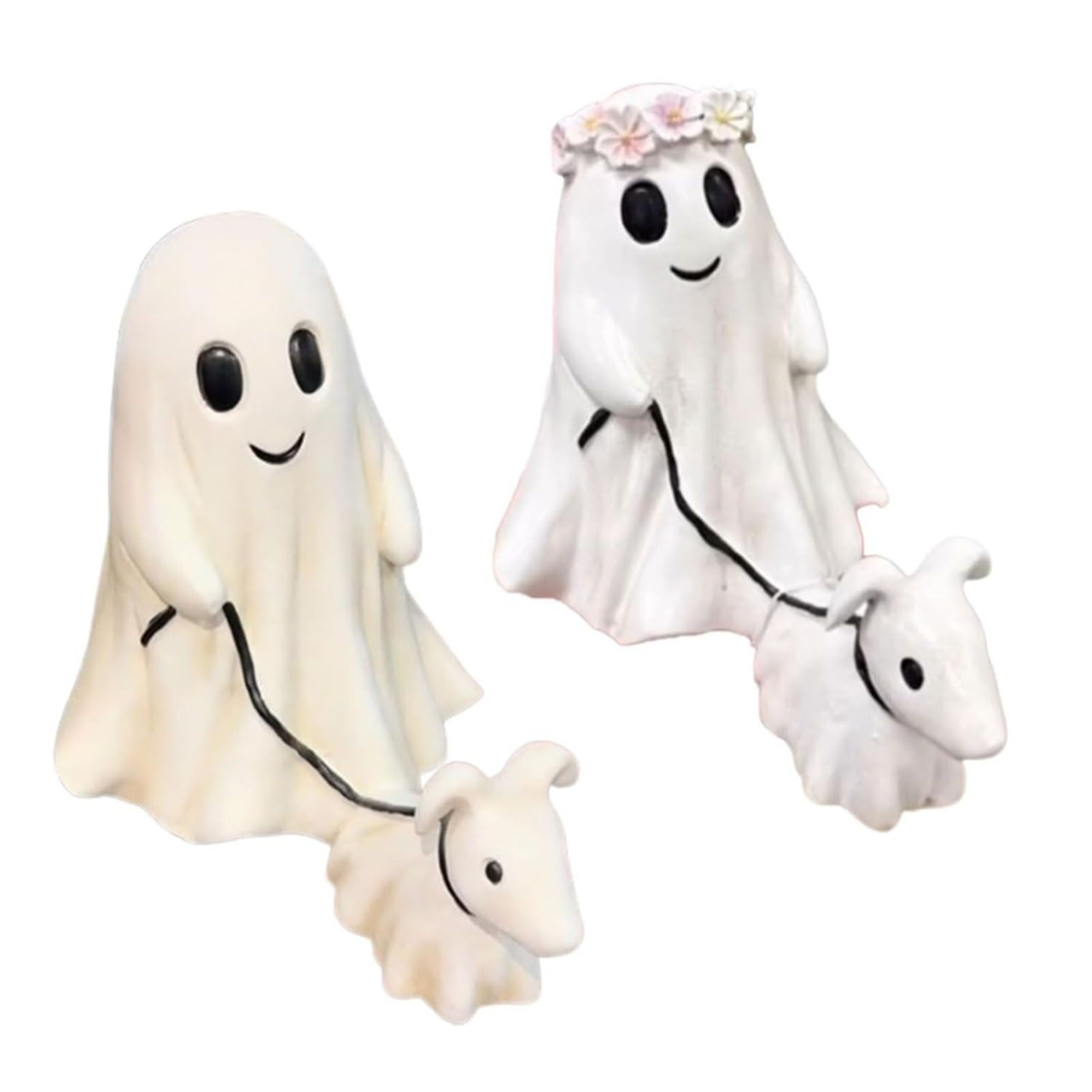 Ghost Walking Dog Statue Multipurpose Innovative Exquisite Decorative Resin view 3