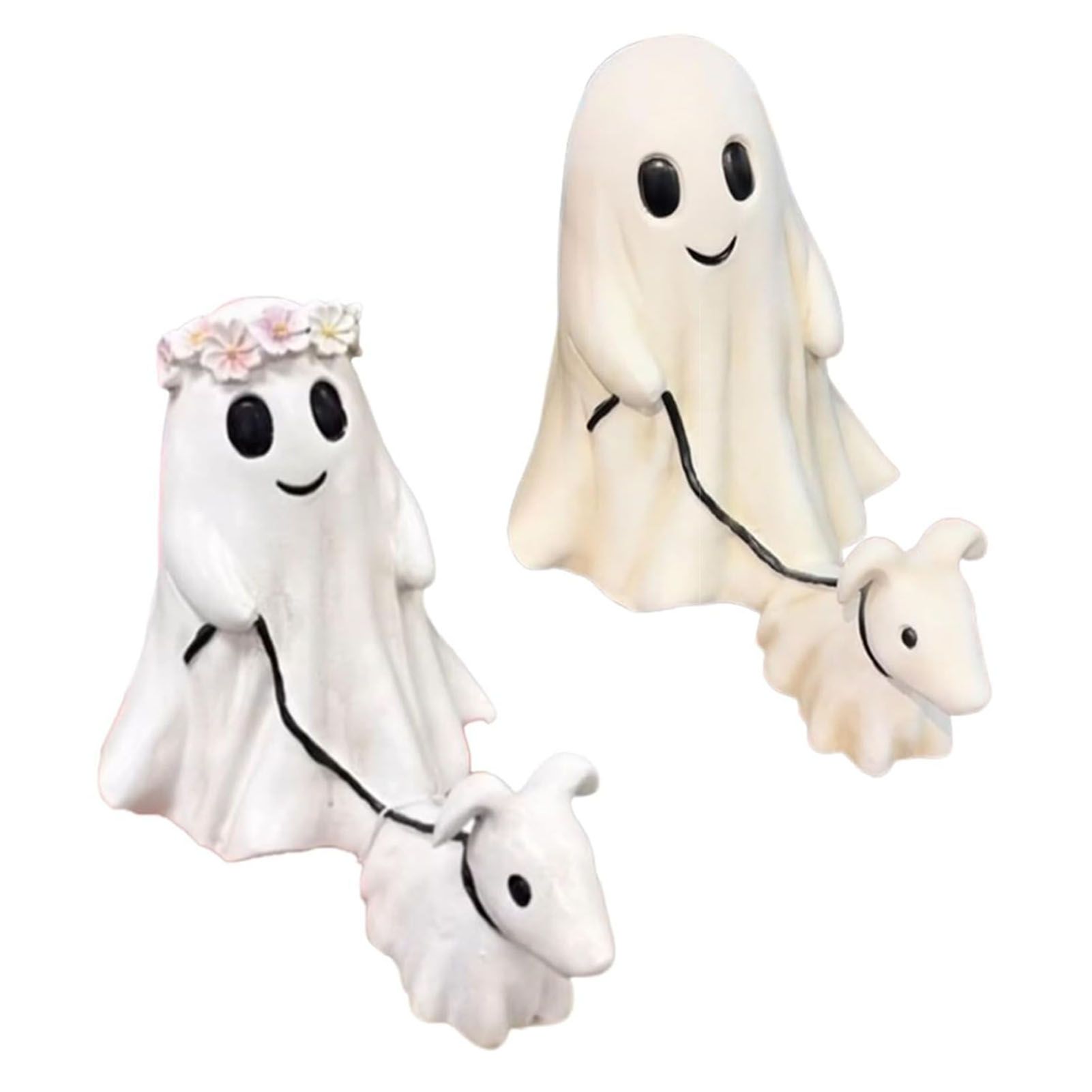 Ghost Walking Dog Statue Multipurpose Innovative Exquisite Decorative Resin view 4