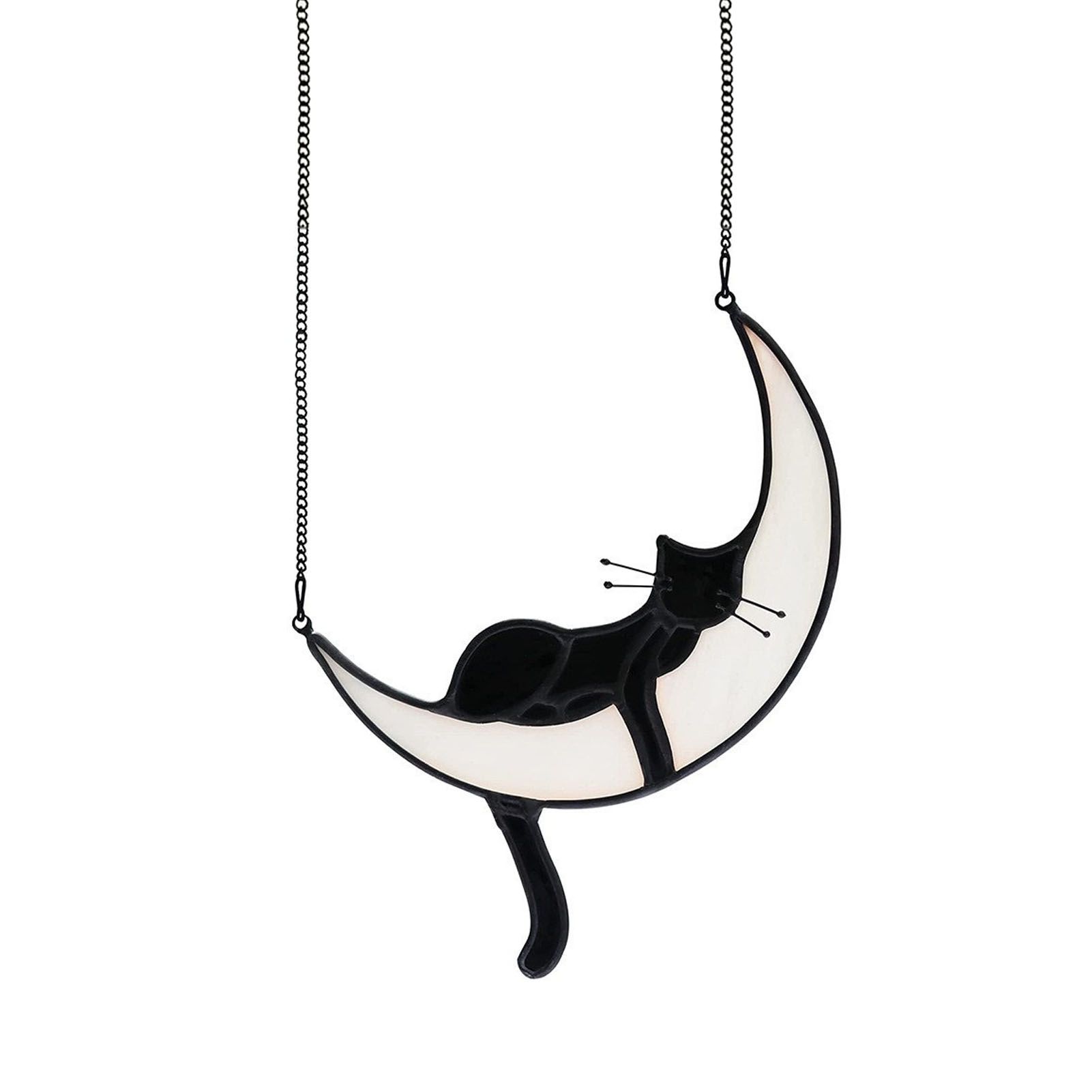 Cat Hanging Decor Acrylic Double Side Cute Decorative Window Hanging Craft for view 2
