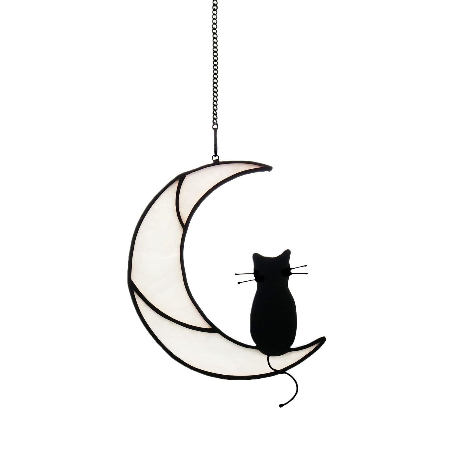 Cat Hanging Decor Acrylic Double Side Cute Decorative Window Hanging Craft for view 2