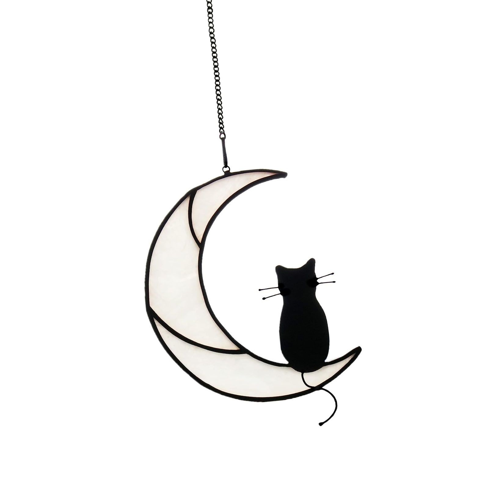 Cat Hanging Decor Acrylic Double Side Cute Decorative Window Hanging Craft for view 3