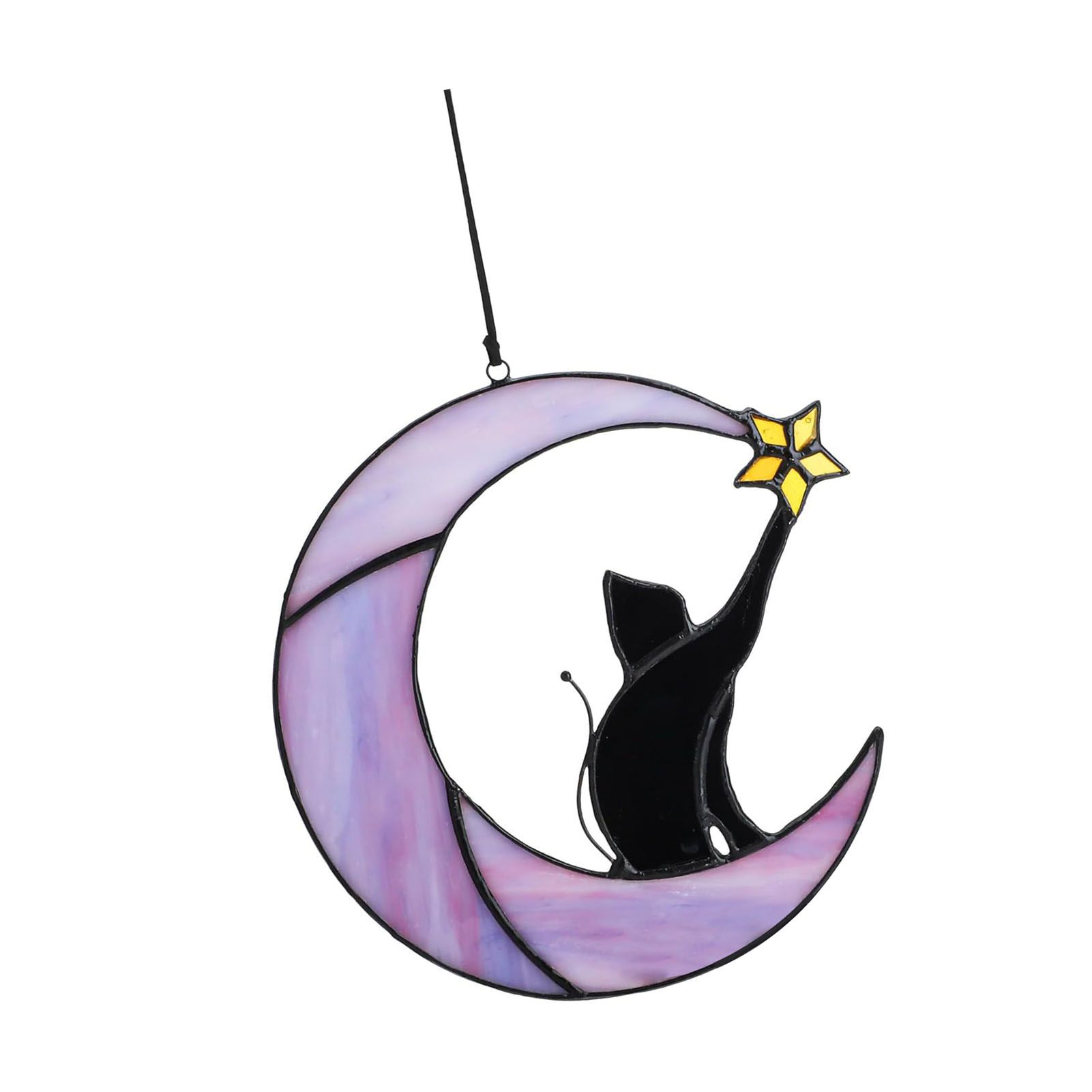 Cat Hanging Decor Acrylic Double Side Cute Decorative Window Hanging Craft for view 3