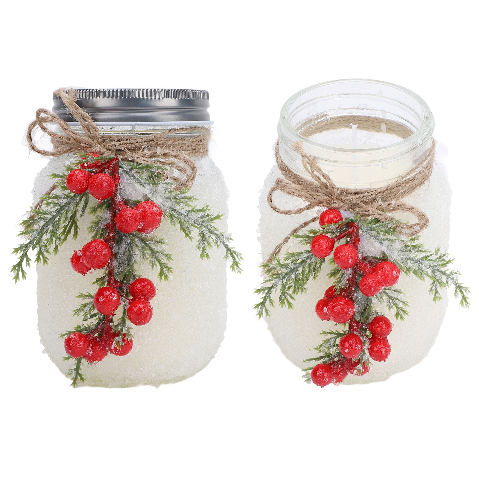 Jar Candle Creative Handmade Glass Soy Wax 18oz Decorative Jar Candle for Xmas view 10
