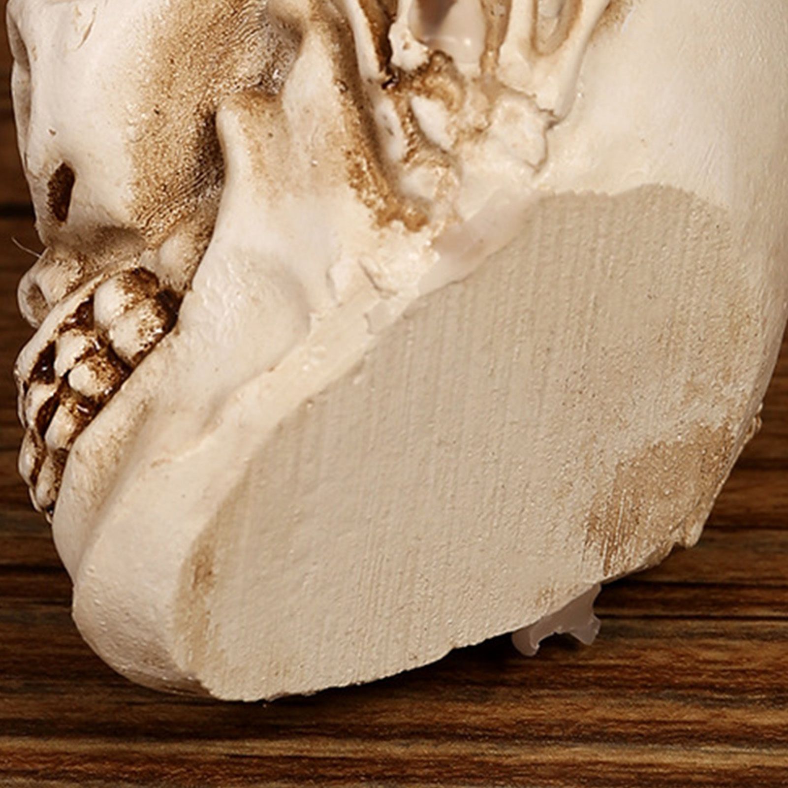 3PCS Skull Candle Holder Set Decorative Resin Stable Base Skeleton Candlestick view 5
