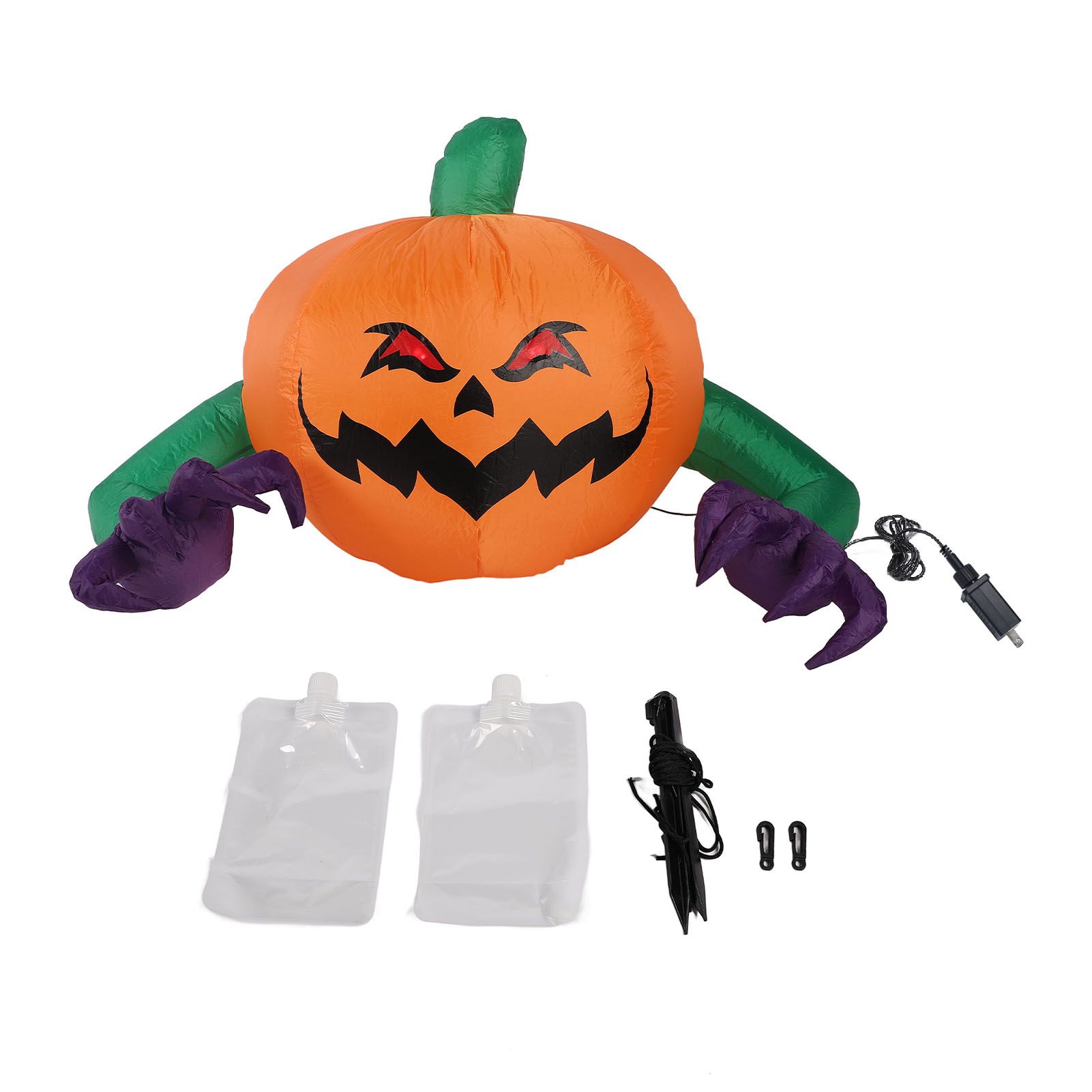Inflatable Cute Pumpkin Ghost Blow Up Yard Outdoor Decoration Indoor Party view 3