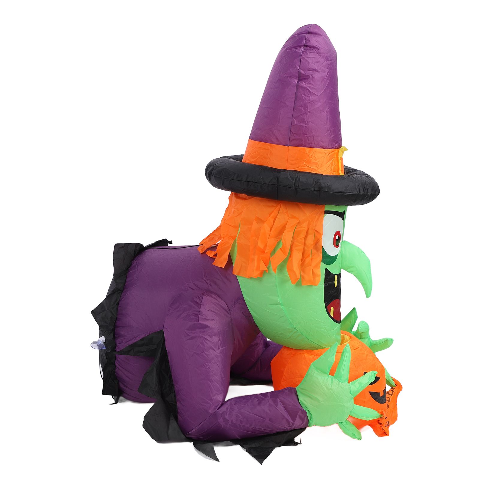 4.43ft Witch Broke Out From Window Inflatable Decoration Built in LED Light view 6