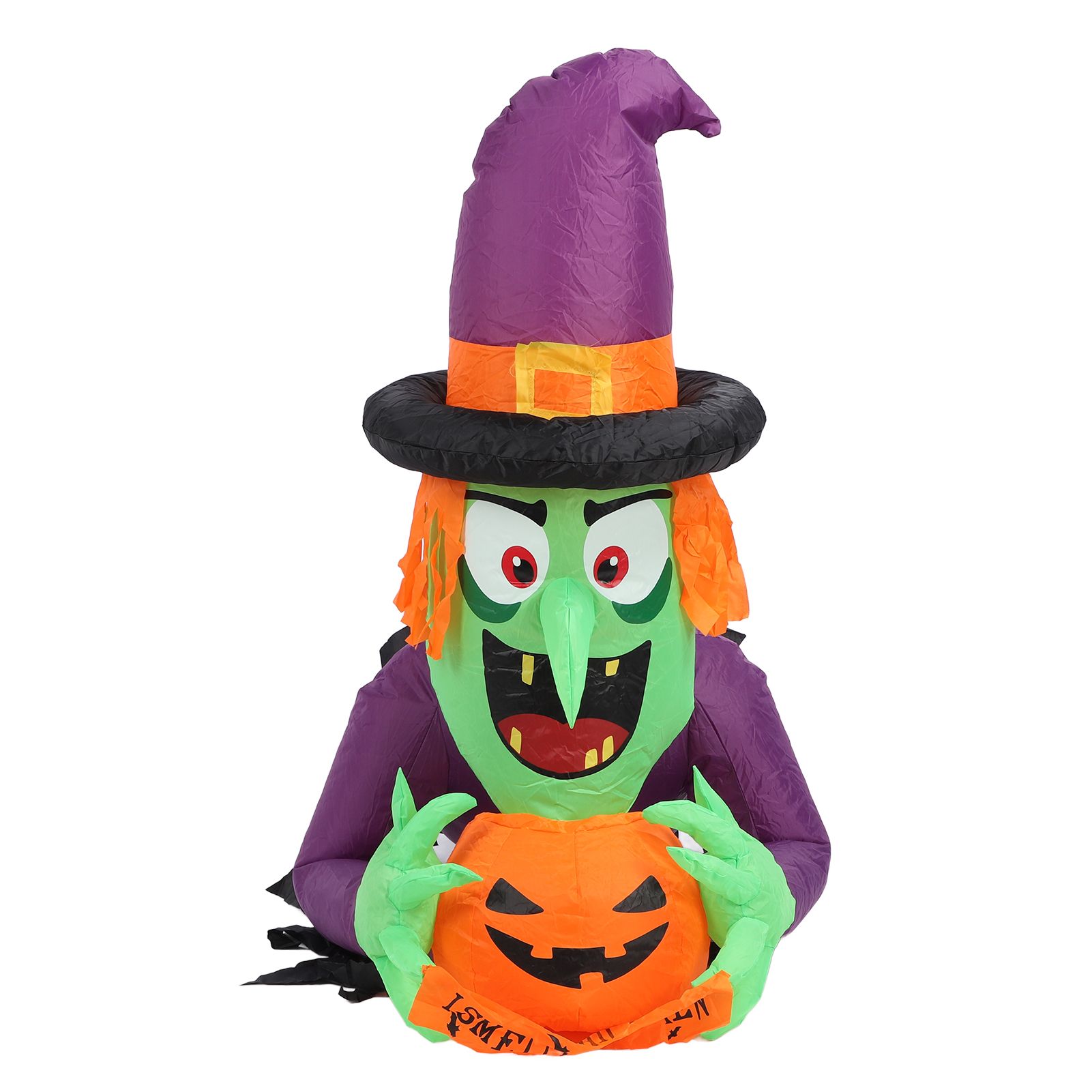 4.43ft Witch Broke Out From Window Inflatable Decoration Built in LED Light view 8
