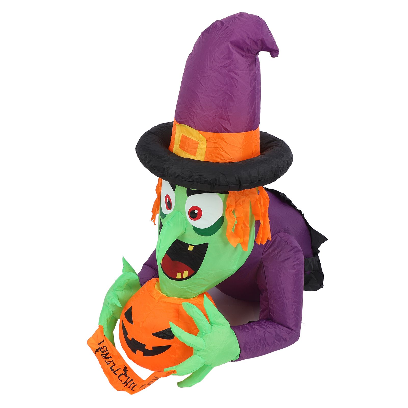 4.43ft Witch Broke Out From Window Inflatable Decoration Built in LED Light view 12