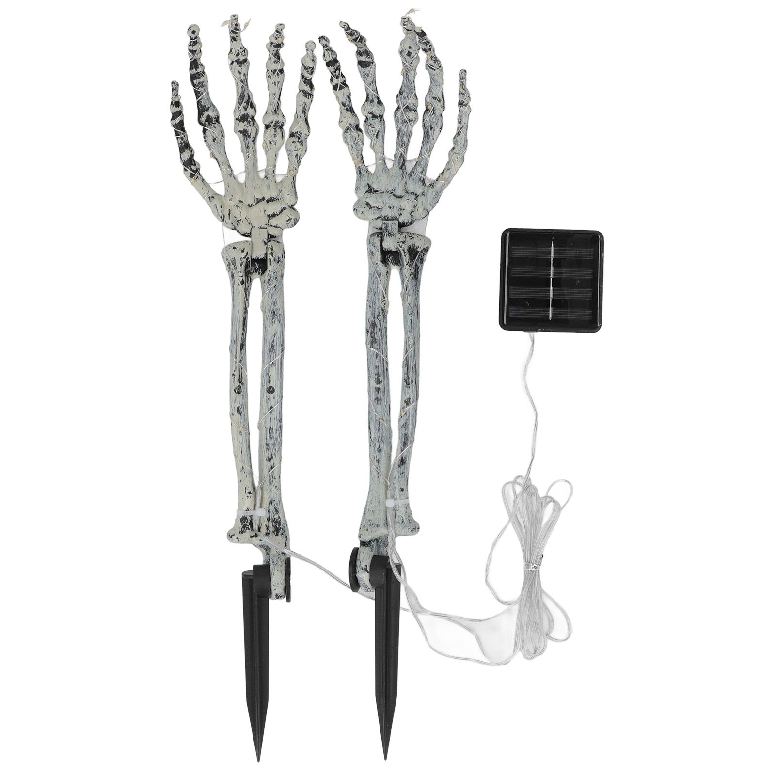 Solar Skeleton Hands Light LED Decorative Scary Light String for Lawn Porch Garden view 3