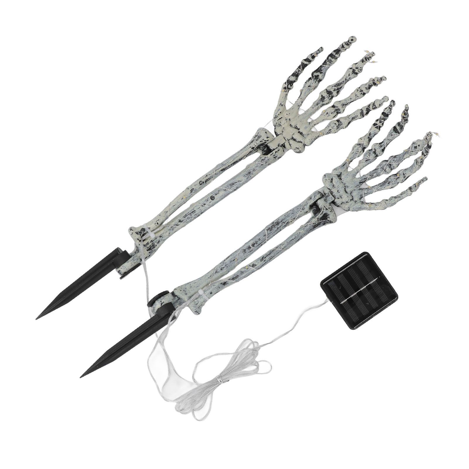 Solar Skeleton Hands Light LED Decorative Scary Light String for Lawn Porch Garden view 4
