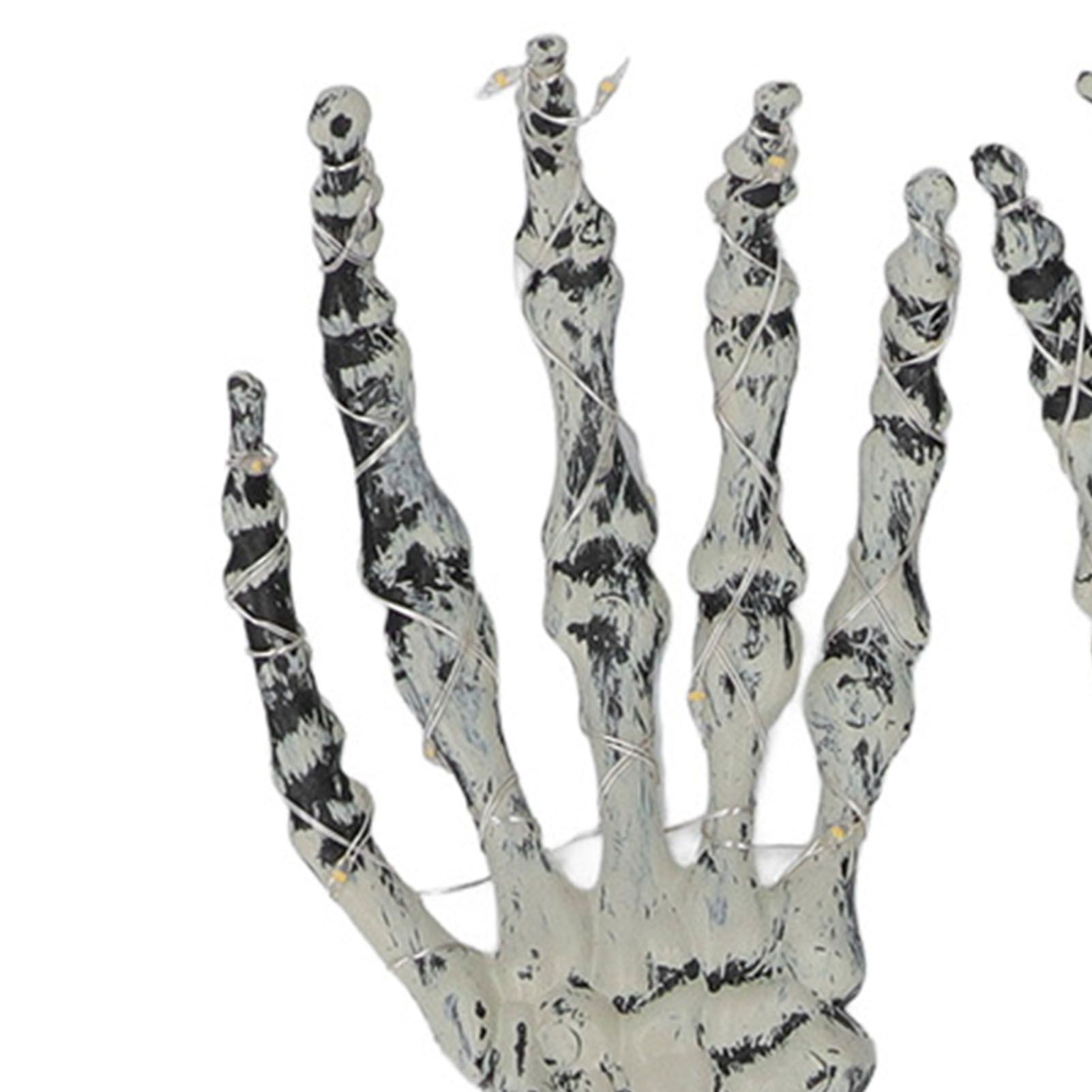 Solar Skeleton Hands Light LED Decorative Scary Light String for Lawn Porch Garden view 5