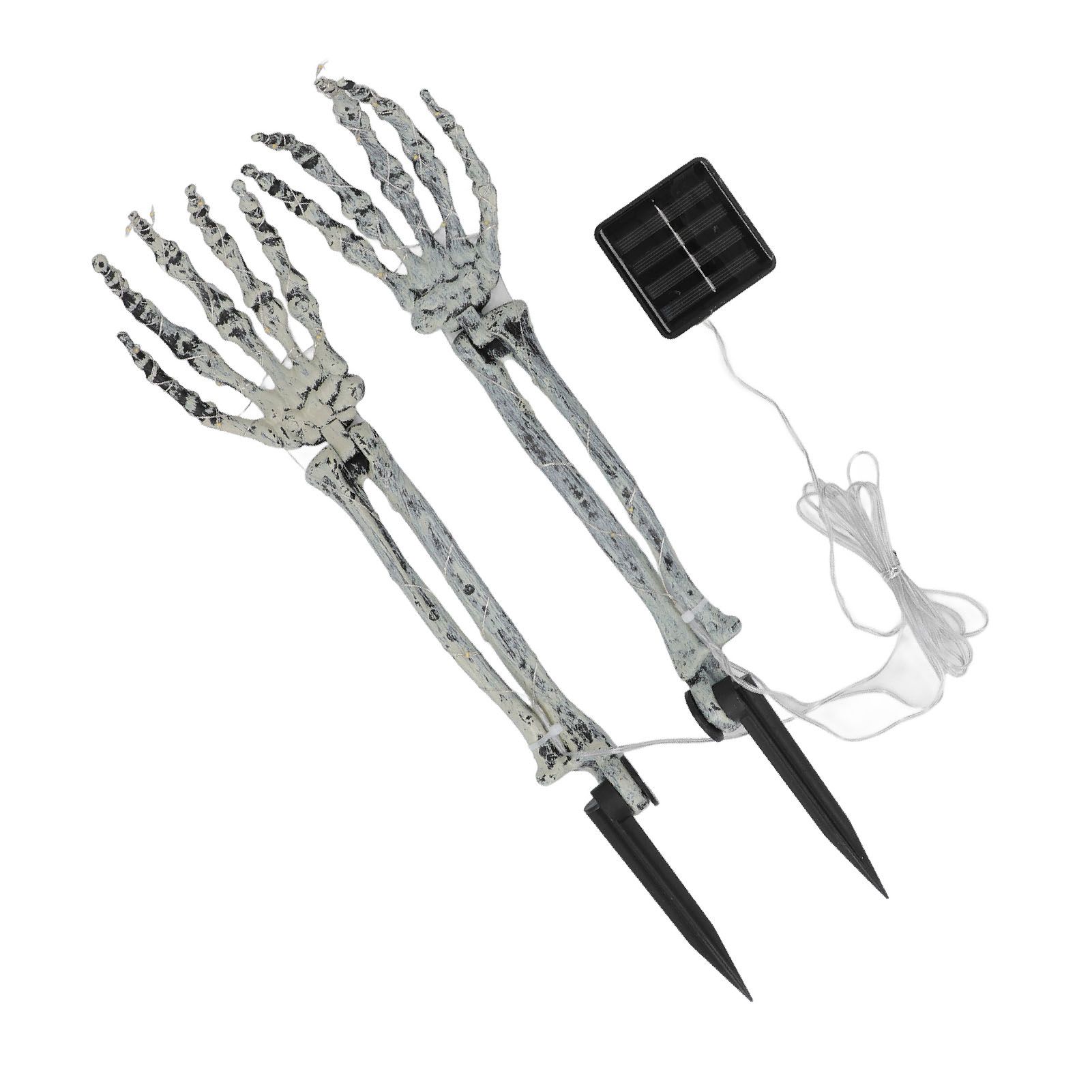 Solar Skeleton Hands Light LED Decorative Scary Light String for Lawn Porch Garden view 6