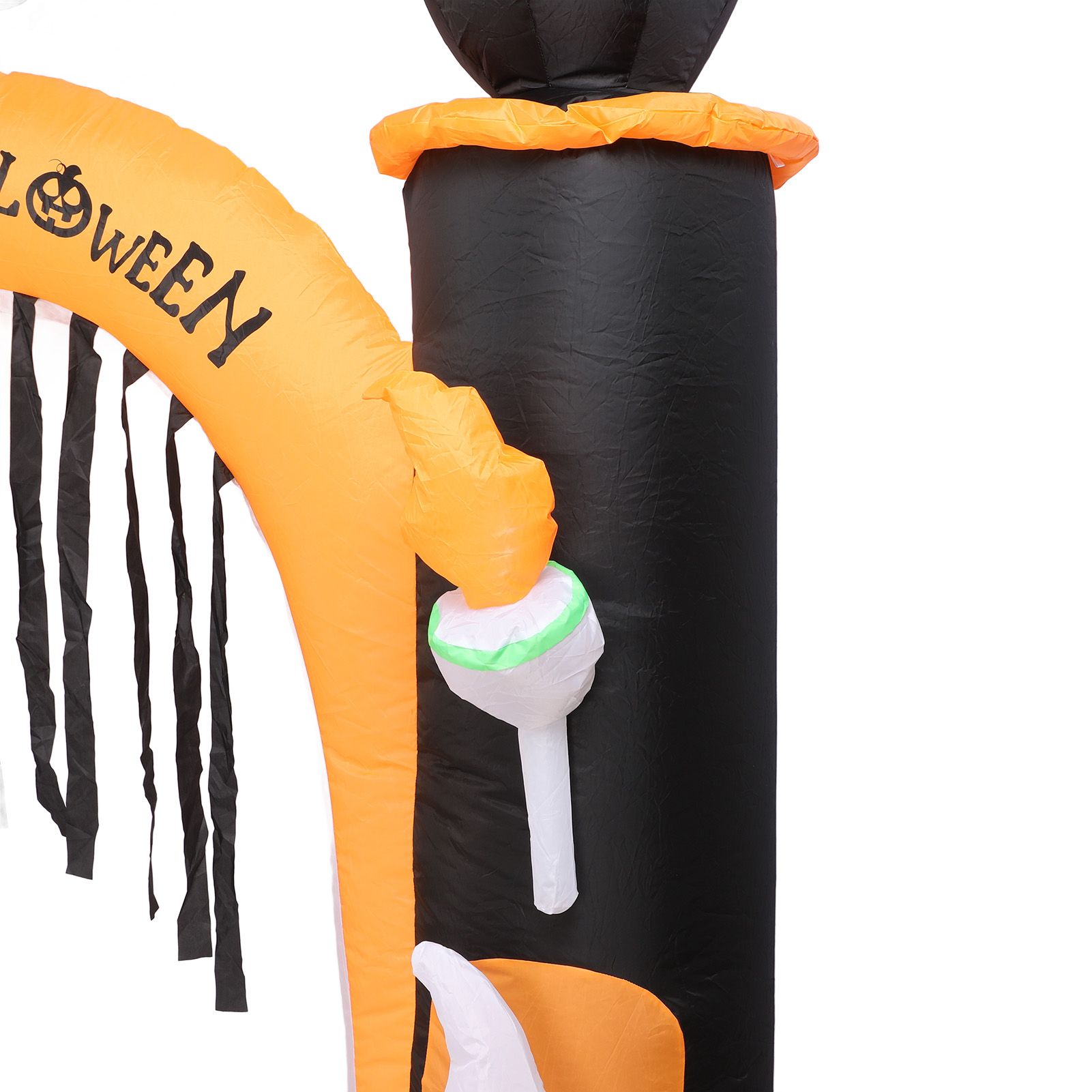 8ft Skull Ghost Inflatable Arch LED Light Indoor Outdoor Pumpkin Ghost Blow Up view 7