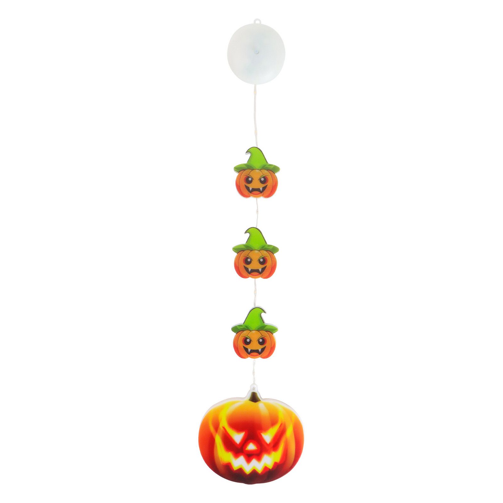 4pcs Hanging String Lights 8 Flashing Modes Battery Operated Pumpkin Skull view 2