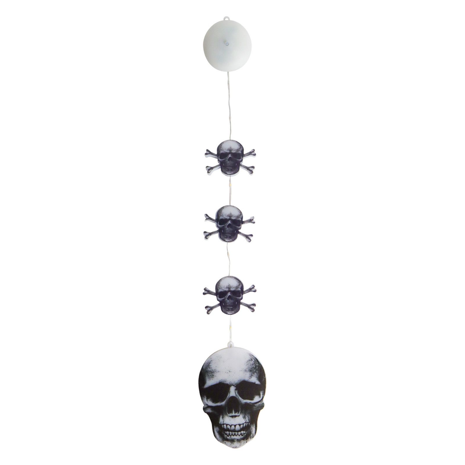 4pcs Hanging String Lights 8 Flashing Modes Battery Operated Pumpkin Skull view 5