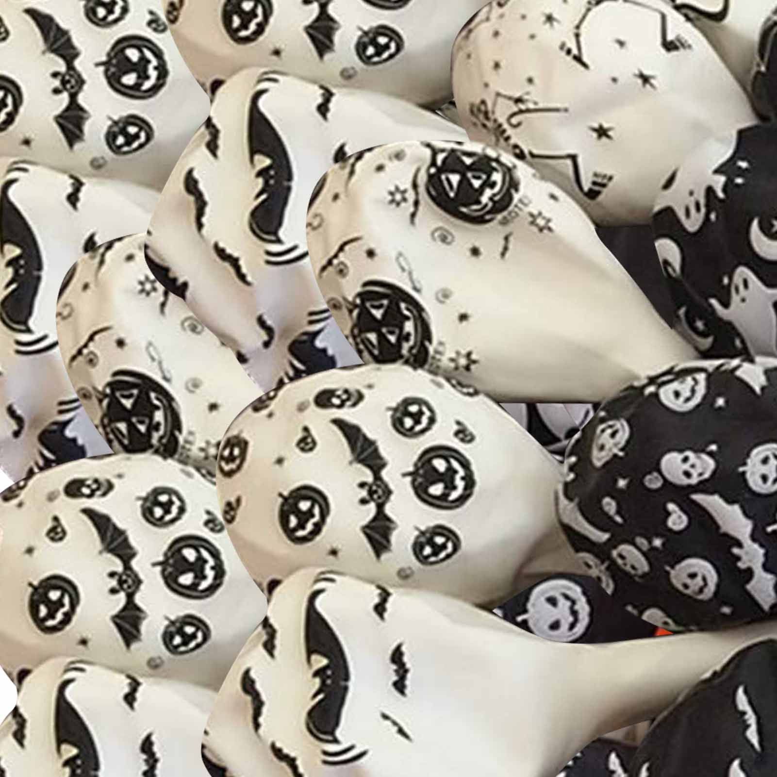 100Pcs Pumpkin Ghost Balloon 12in 3 Colors Various Patterns Reliable Use Ghost view 5
