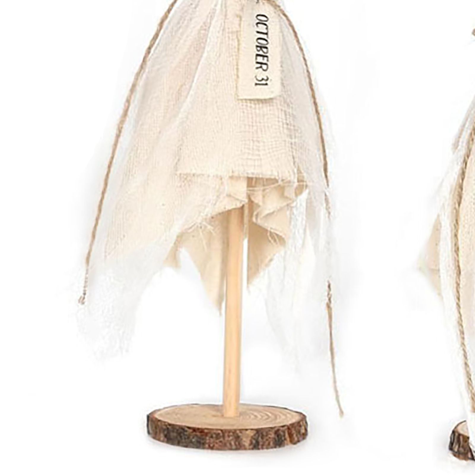Ghost Wooden Stand Crafts Home Ambience Ornaments Spooky Wooden Decor for view 7