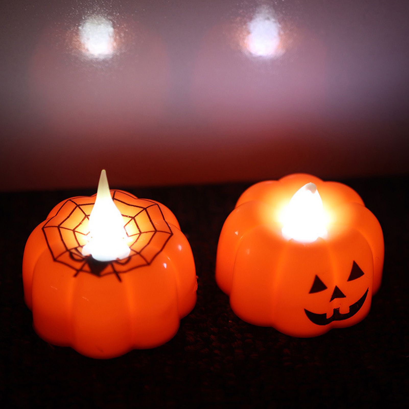 12PCS Pumpkin LED Candle Lights Battery Operated Pumpkin Flameless Candle view 9
