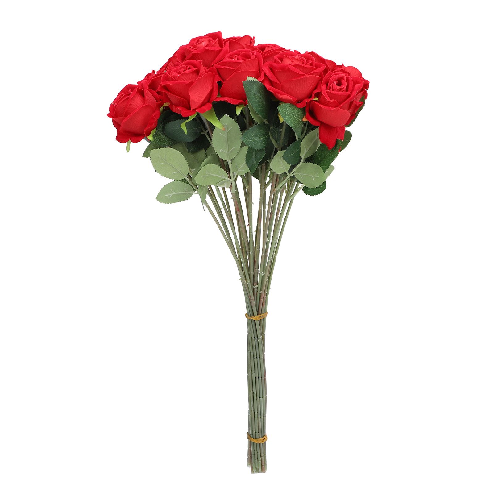 50pcs Artificial Roses Realistic Real Looking Long Stem Fake Roses for DIY view 4