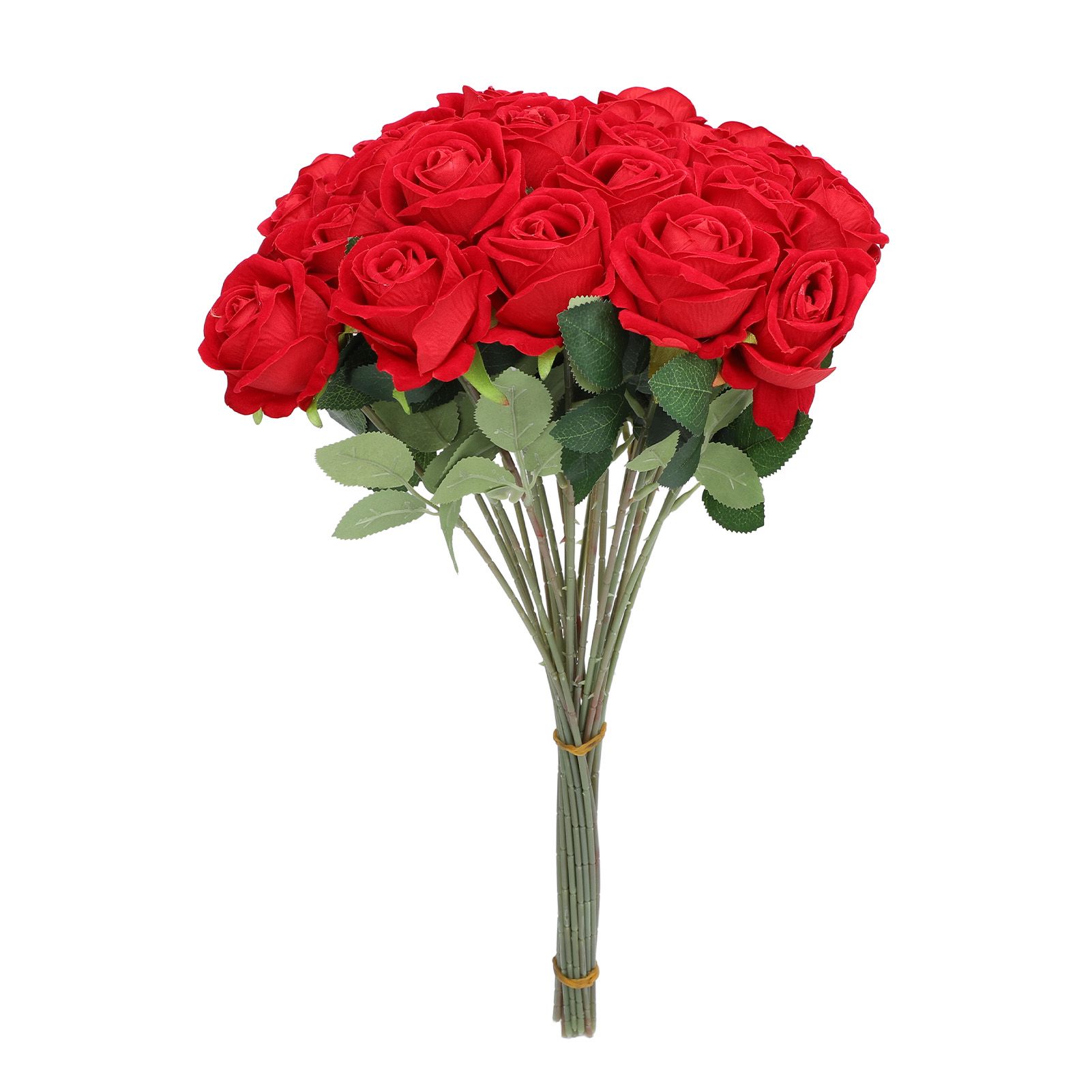 50pcs Artificial Roses Realistic Real Looking Long Stem Fake Roses for DIY view 12