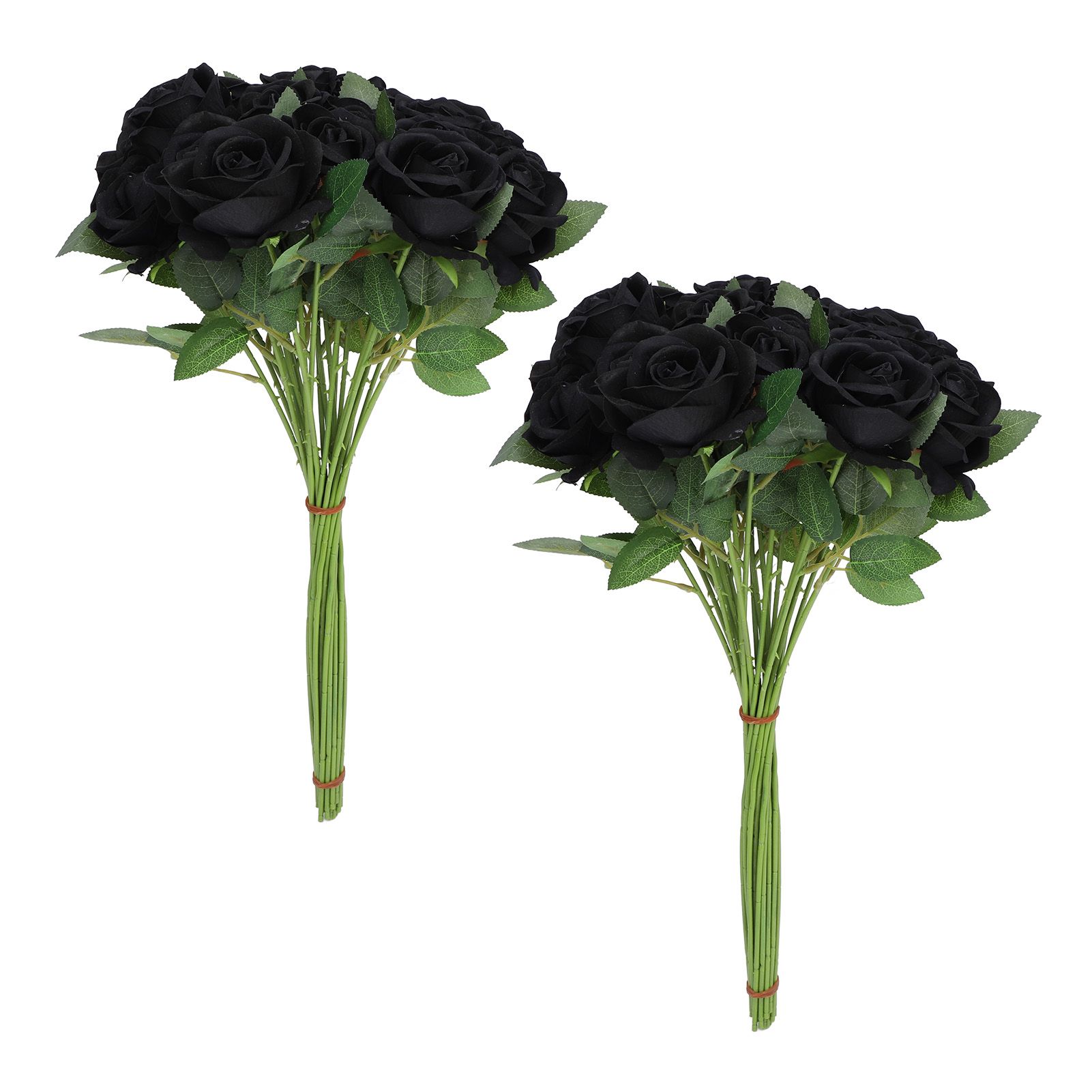 50pcs Artificial Roses Realistic Real Looking Long Stem Fake Roses for DIY — image 1