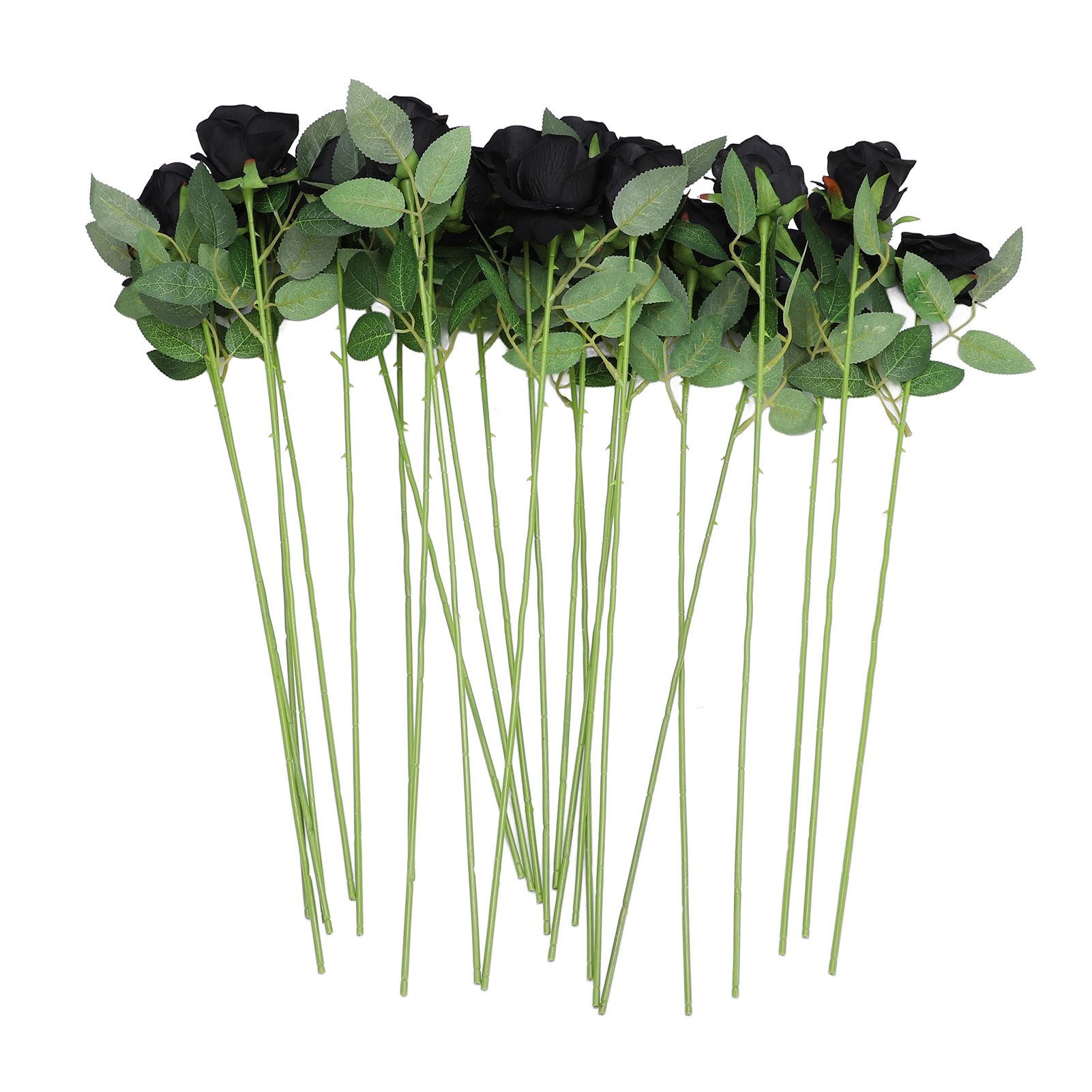 50pcs Artificial Roses Realistic Real Looking Long Stem Fake Roses for DIY view 10