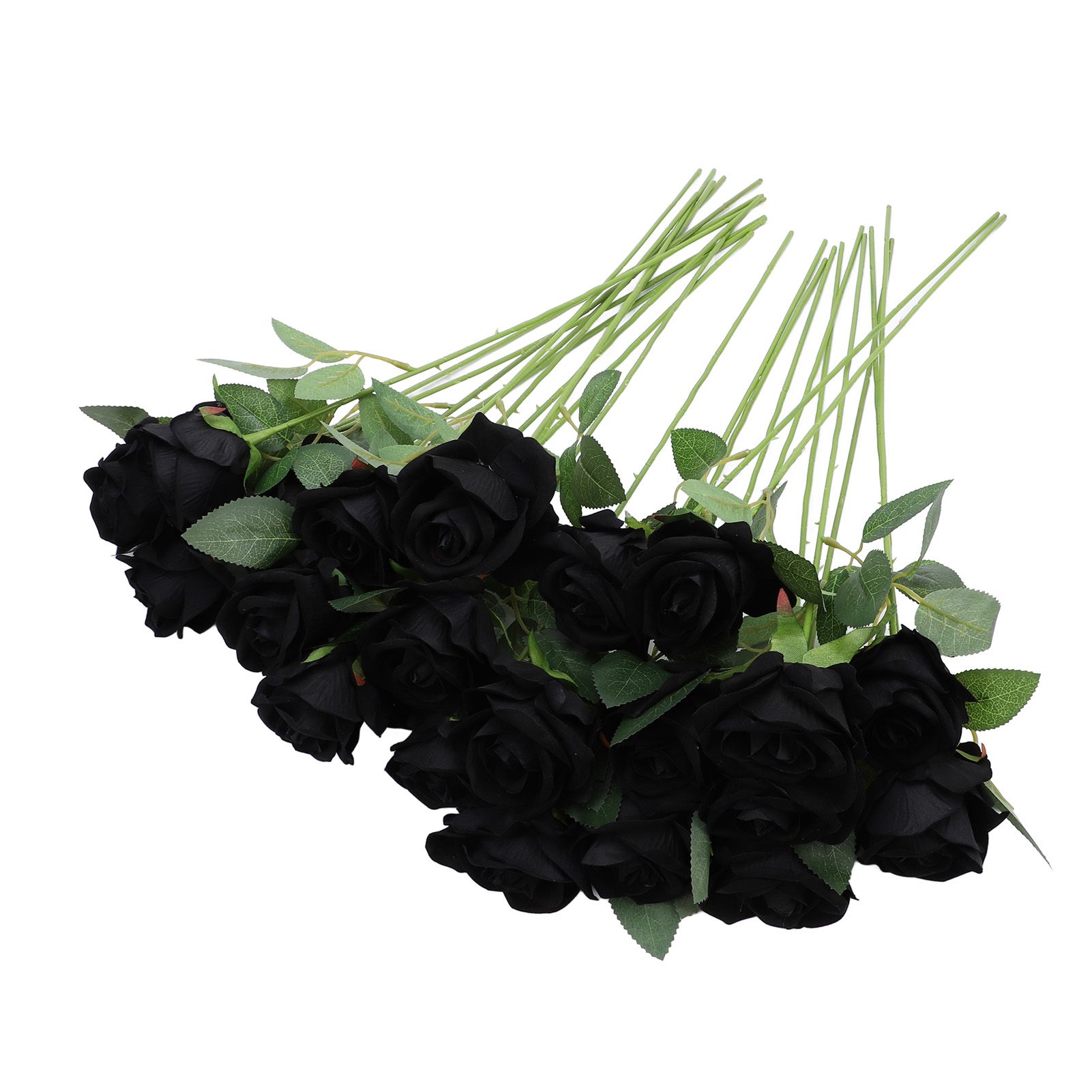 50pcs Artificial Roses Realistic Real Looking Long Stem Fake Roses for DIY view 11